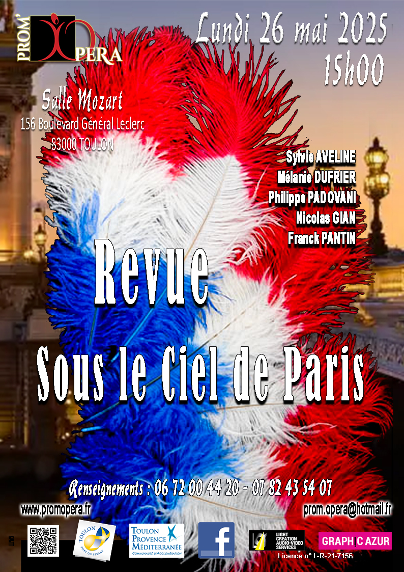 Revue -  Sous le ciel de Paris  Gala de clture de Prom'Opra