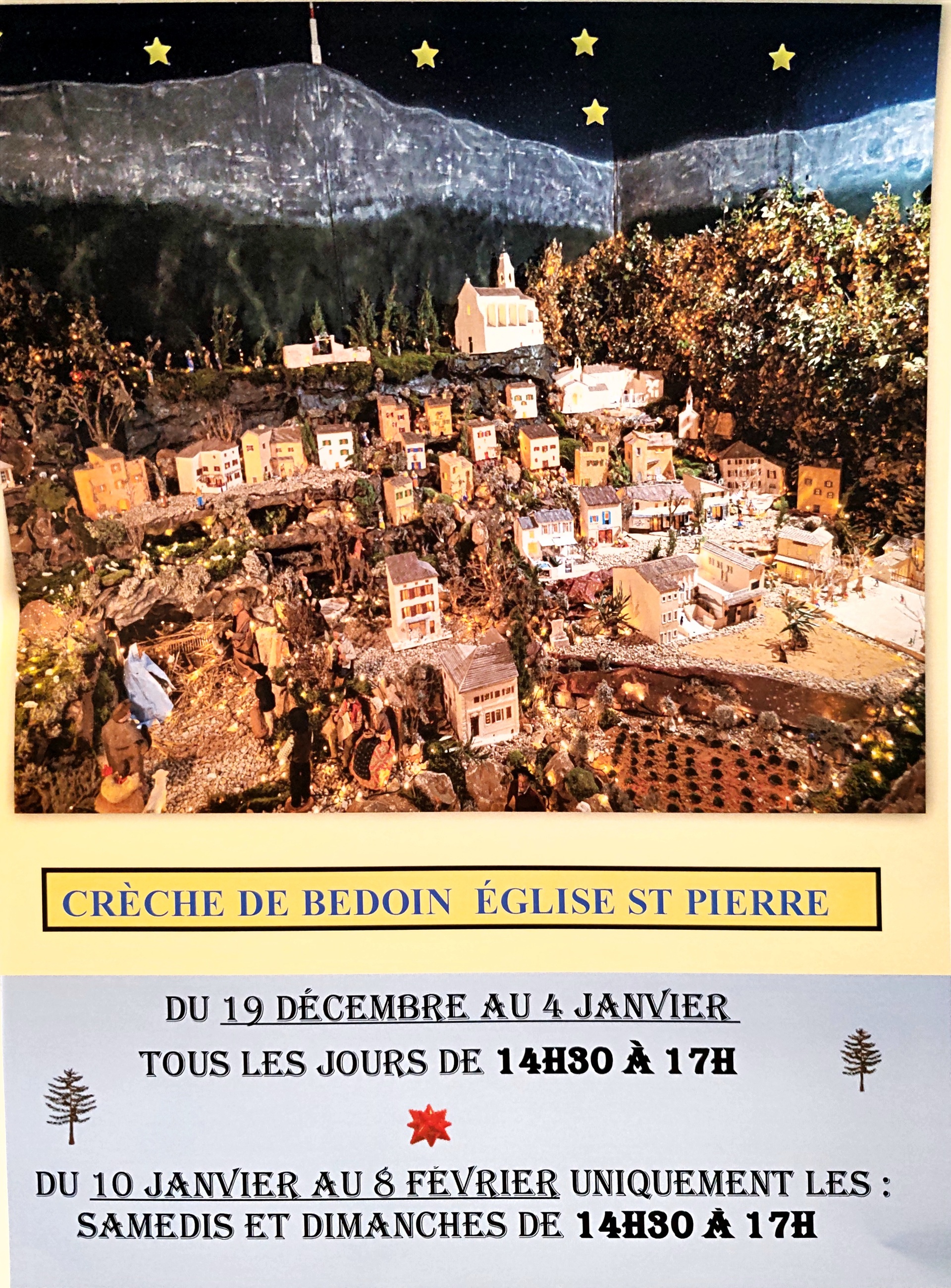 La crche de Bdoin  l'glise Saint Pierre