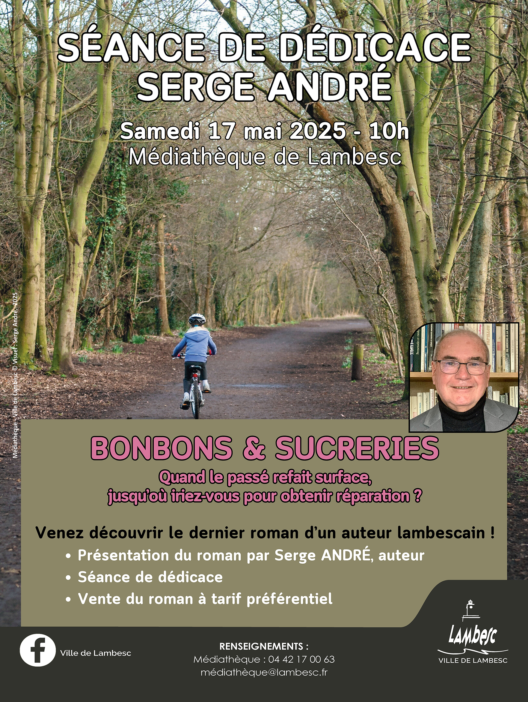 Sance de ddicace de Serge ANDRE