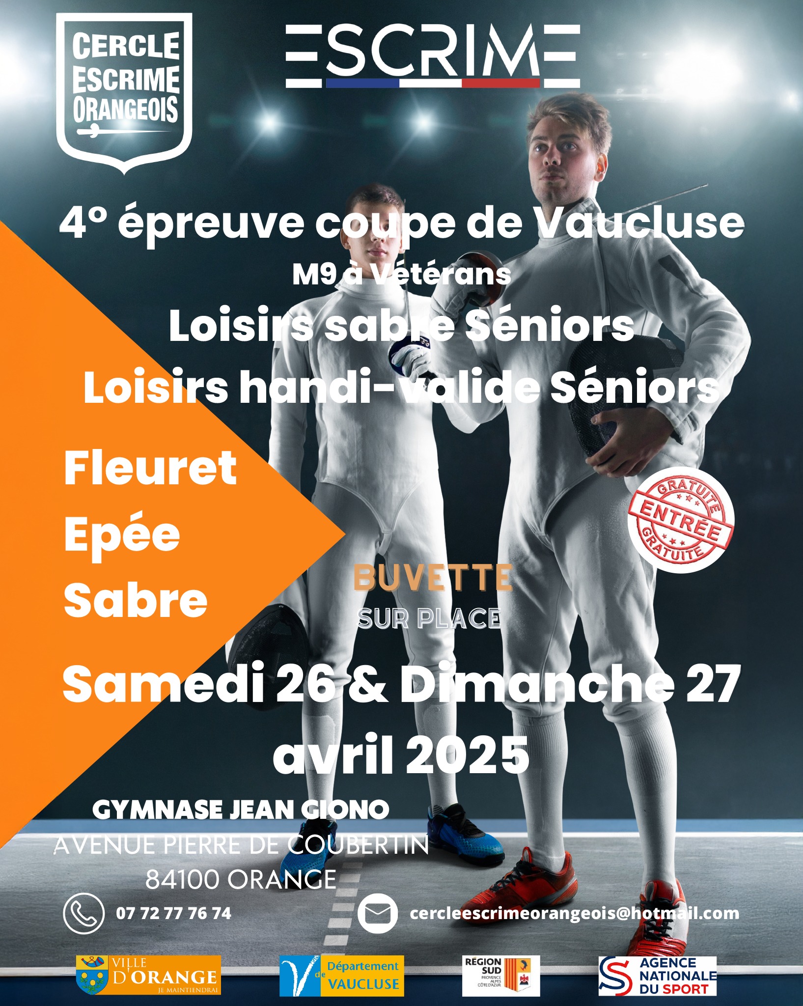 Comptition d'escrime