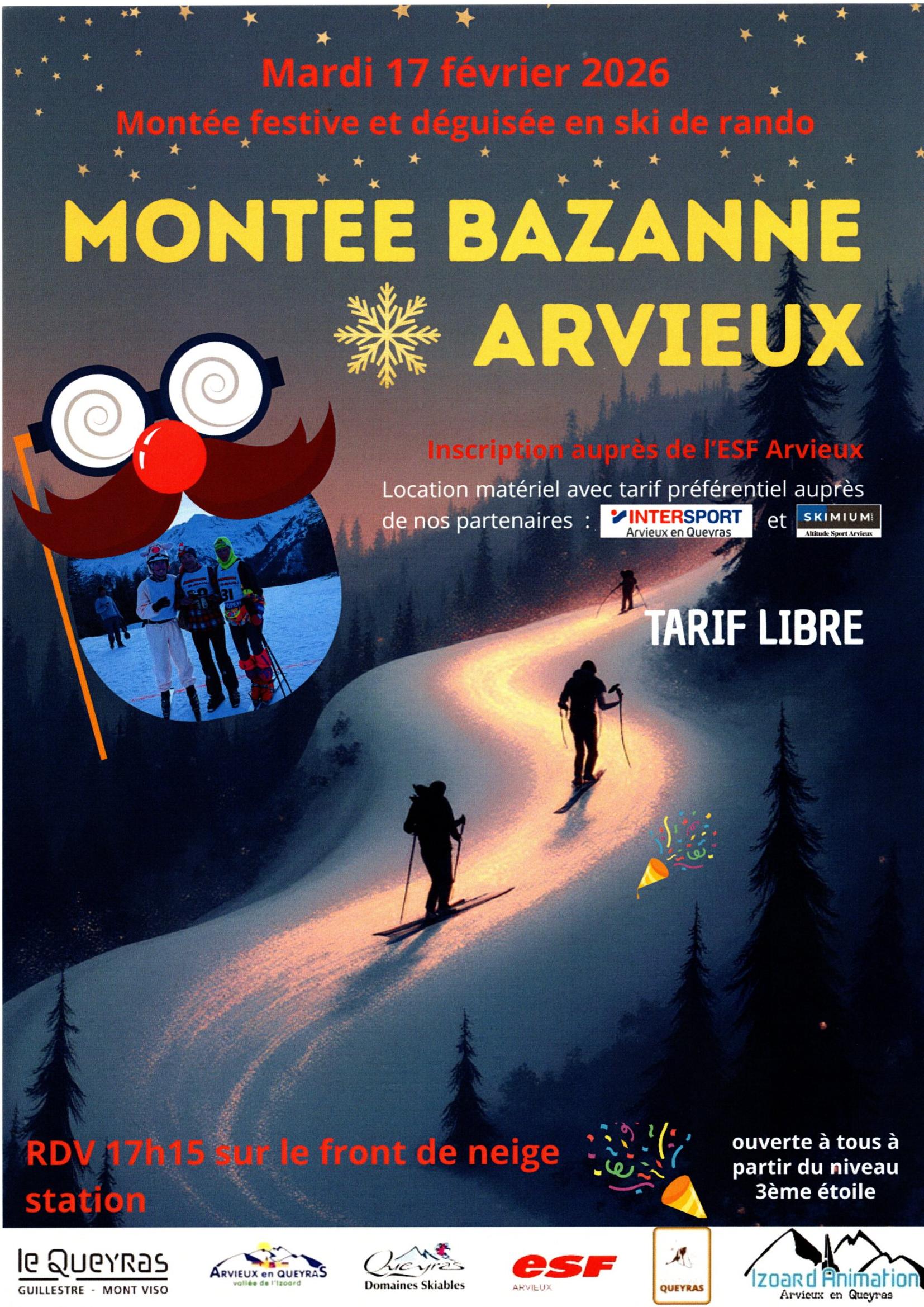 La mont�e Bazane : �v�nement de ski populaire