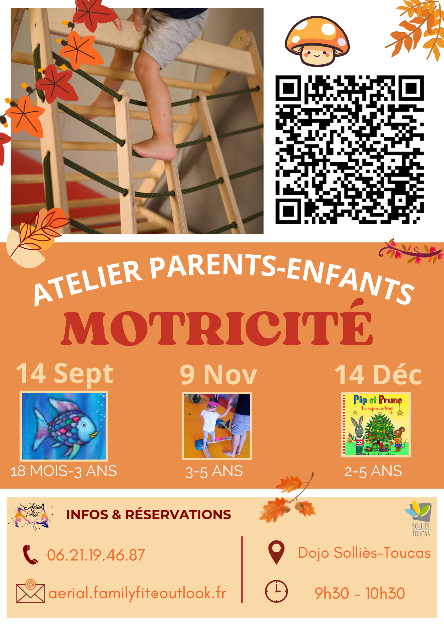 Atelier moticit parents -enfants 18 mois/3 ans