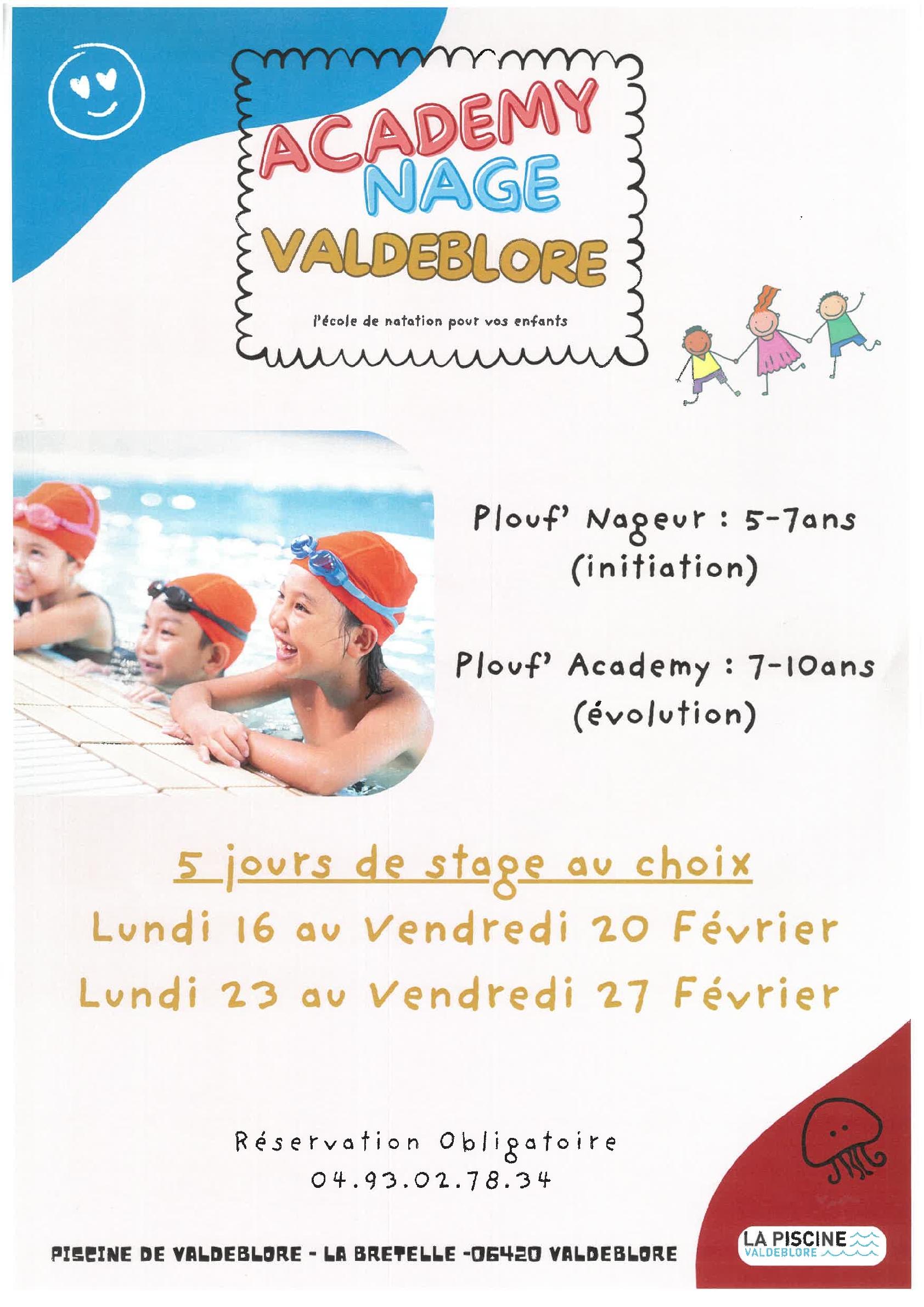 Stage de Natation � la Piscine de Valdeblore