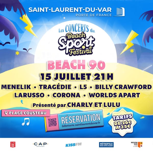 Les Concert du Beach Sport Festival - Beach 90