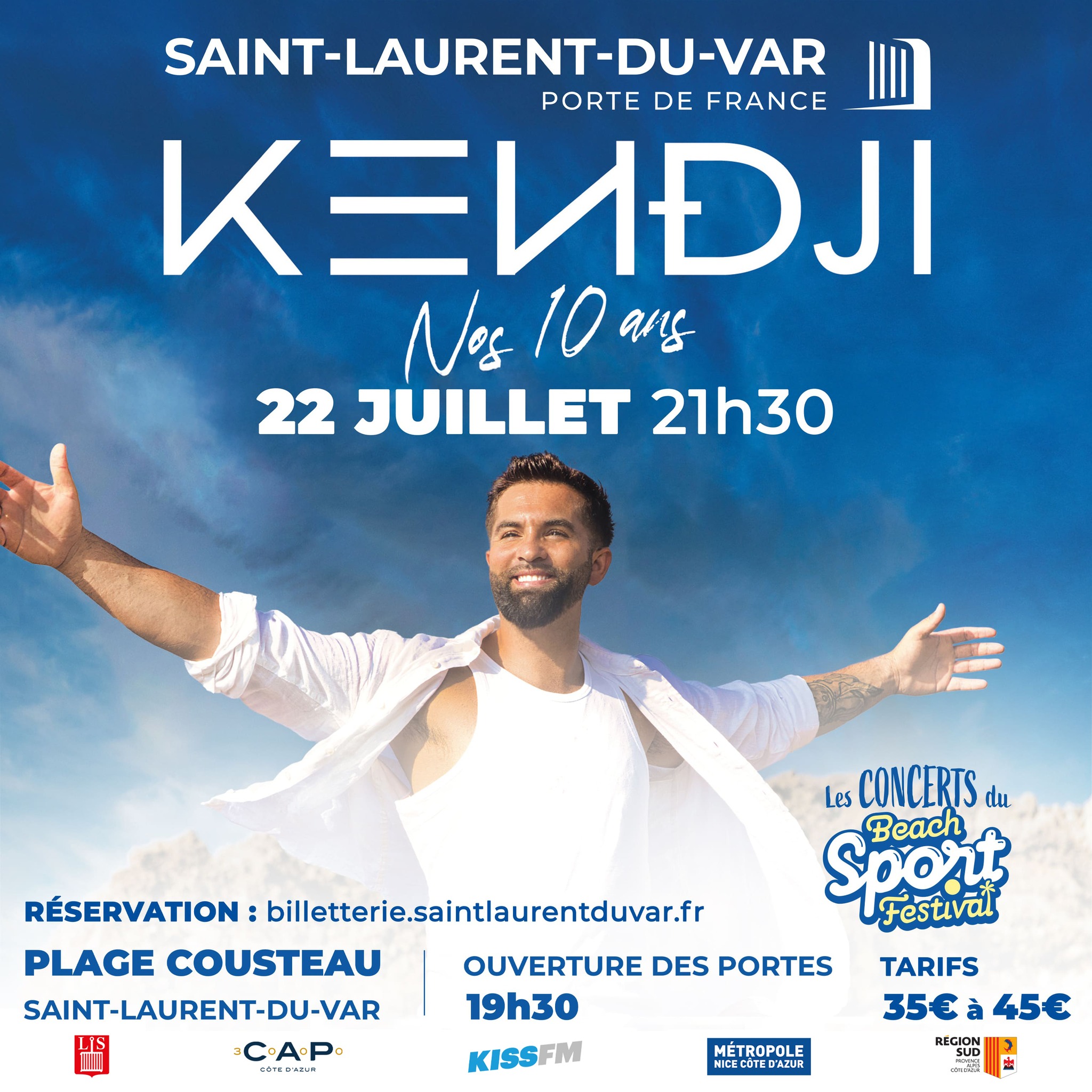 Les Concert du Beach Sport Festival - Kendji GIRAC