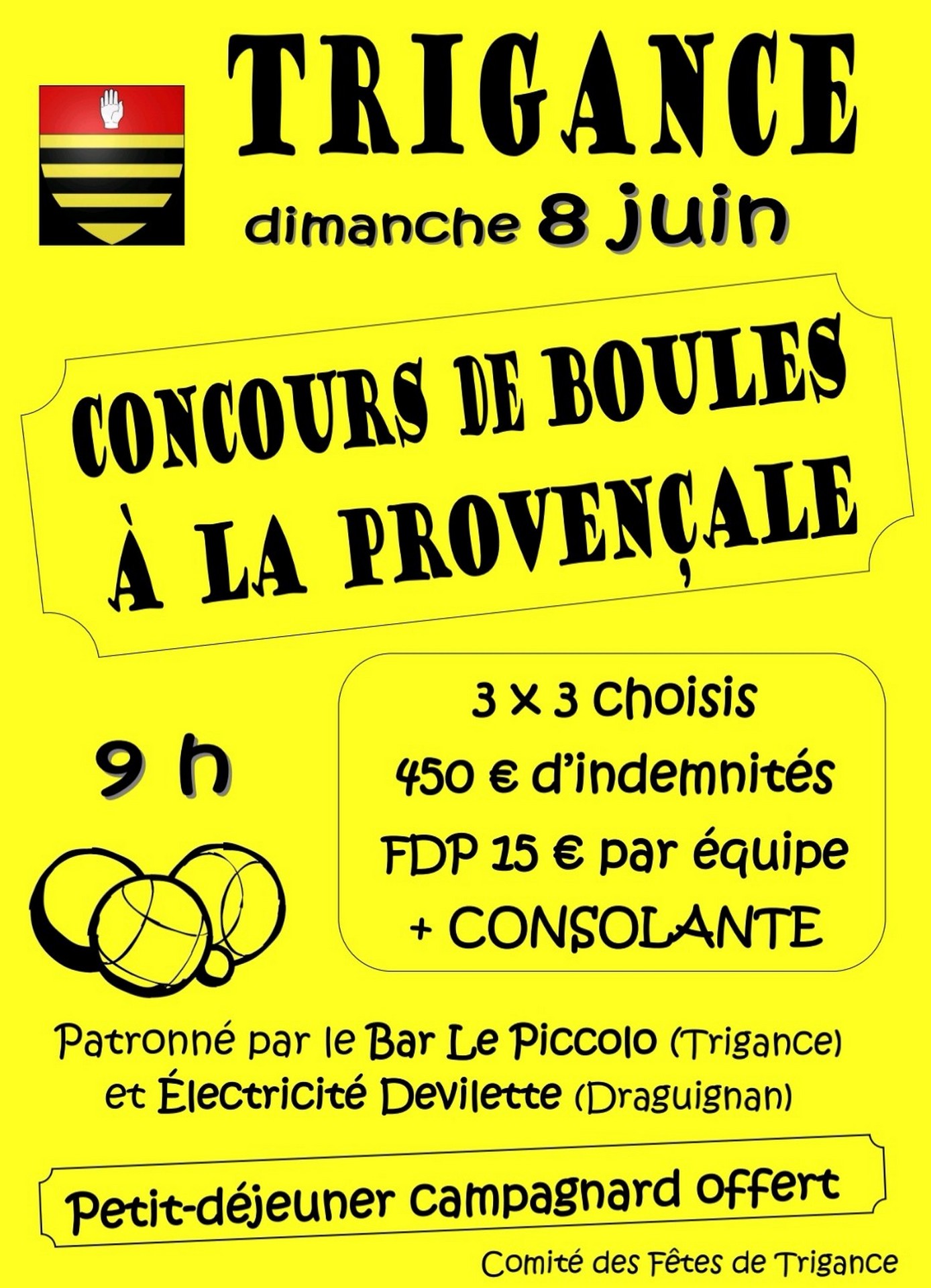 Concours de boules  la Provenale