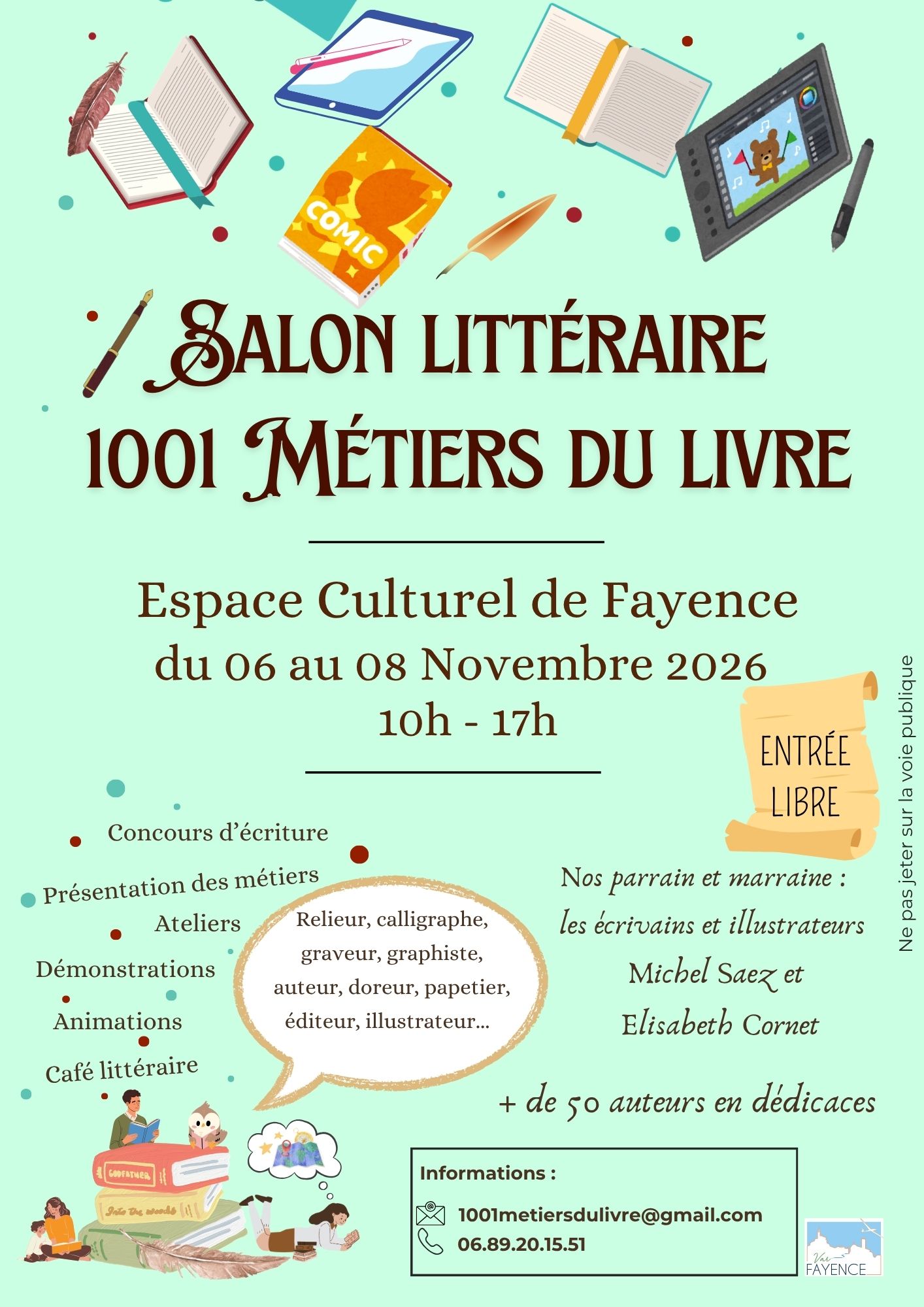 Salon litt�raire, 1001 m�tiers du livre