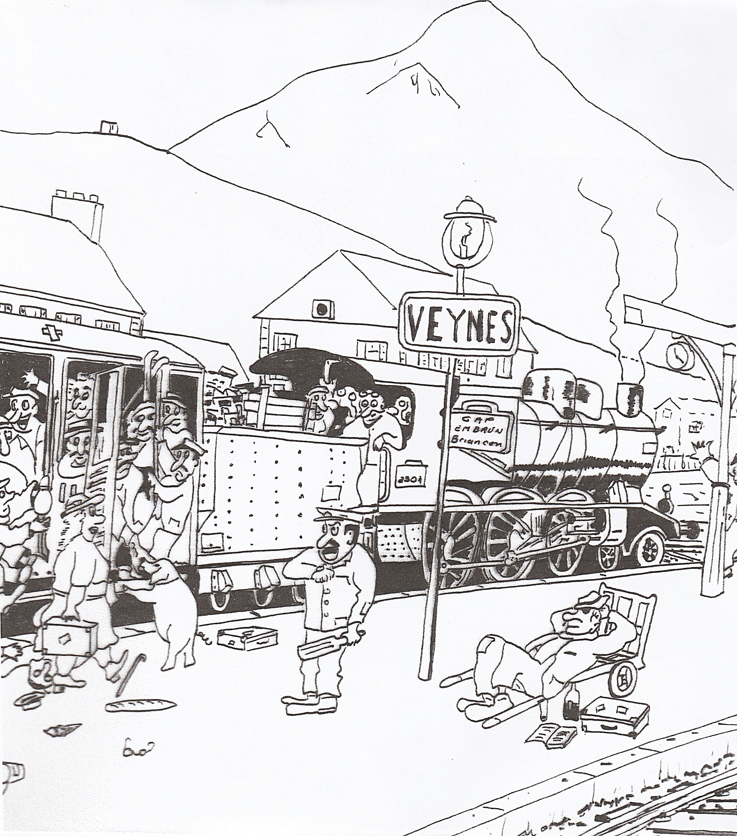 150 ans de l'arrive du train : Gare  l'Escarbille