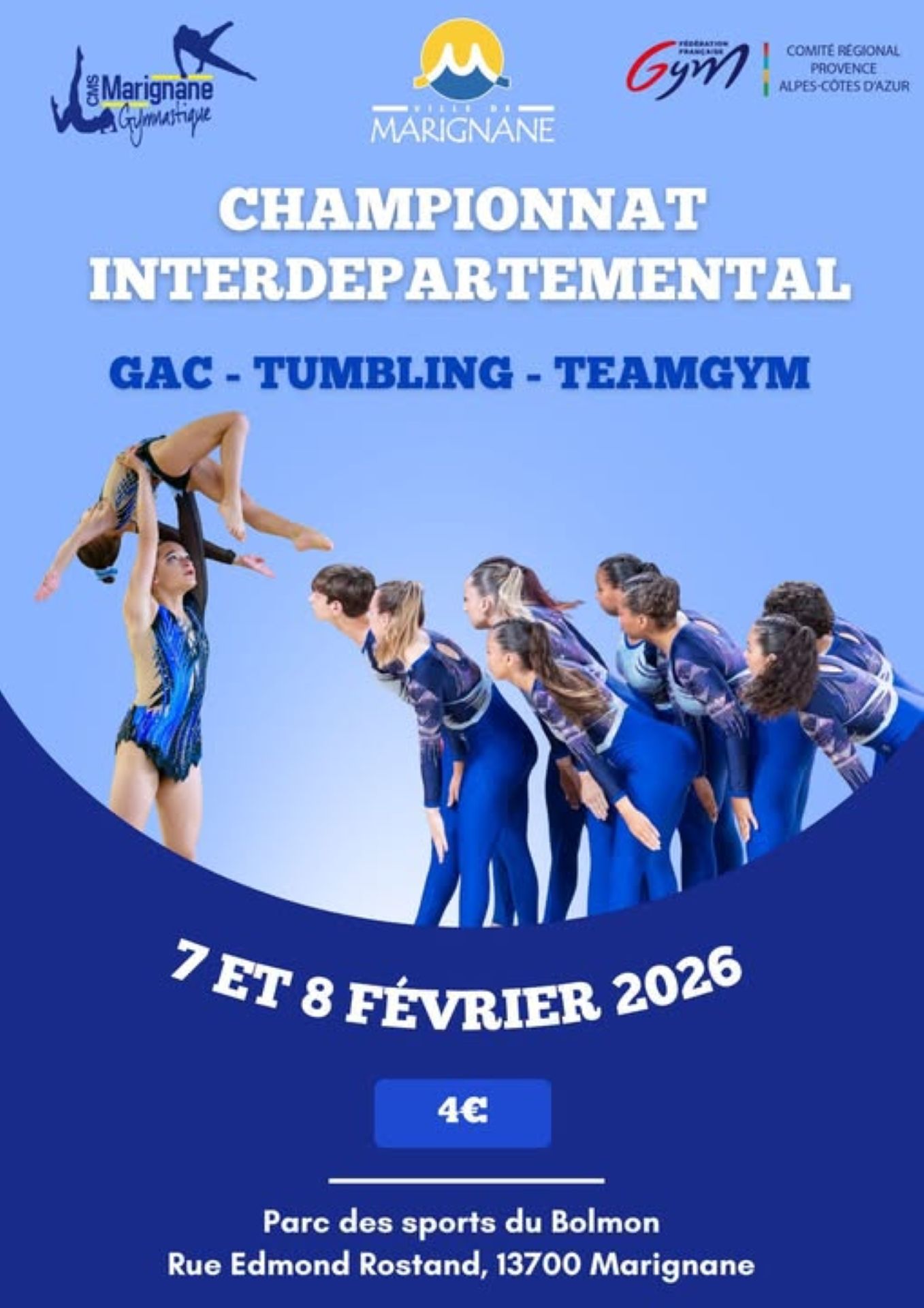 Championnat interd�partemental de teamgym, tumbling et gym acrobatique