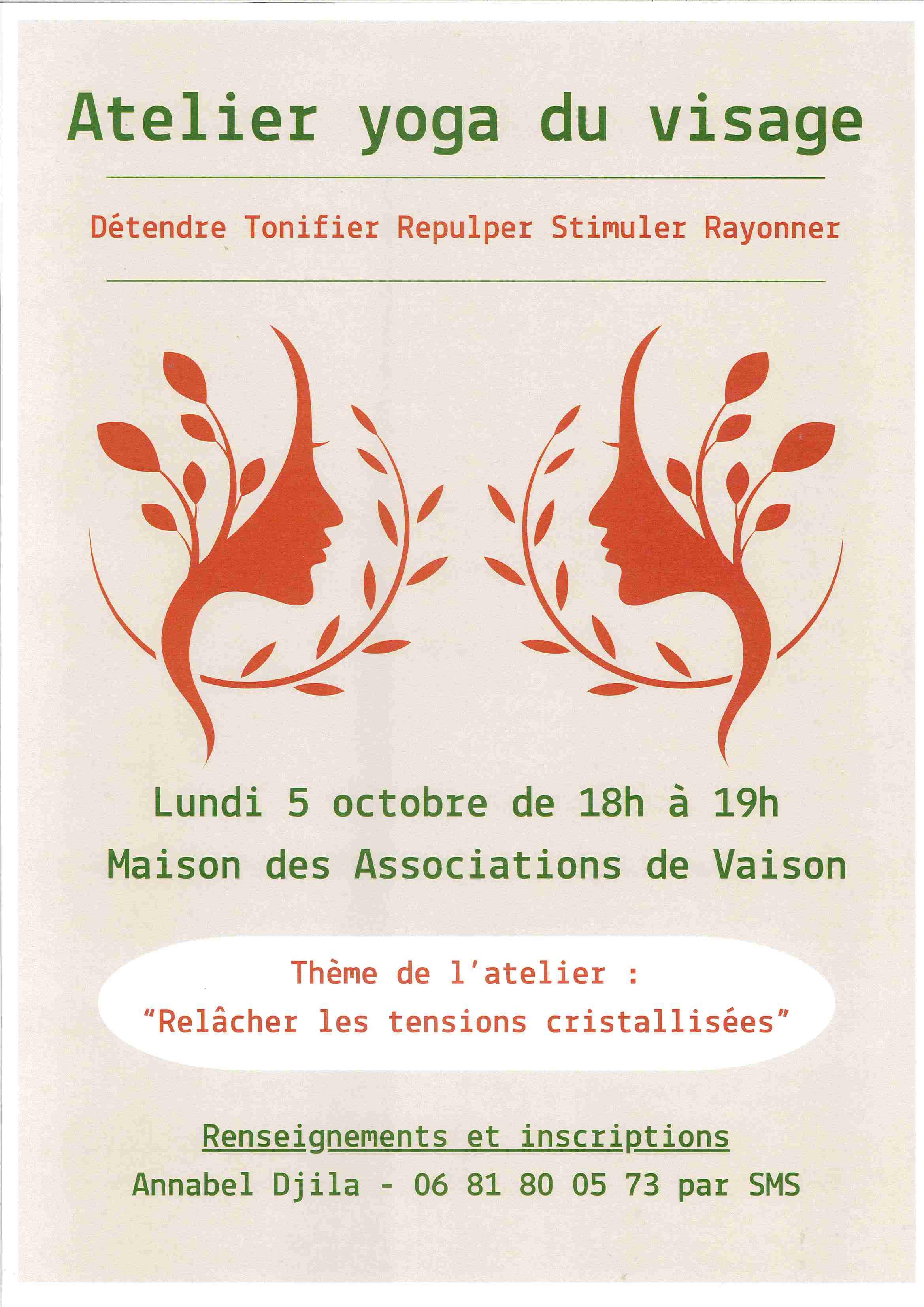 Atelier yoga du visage