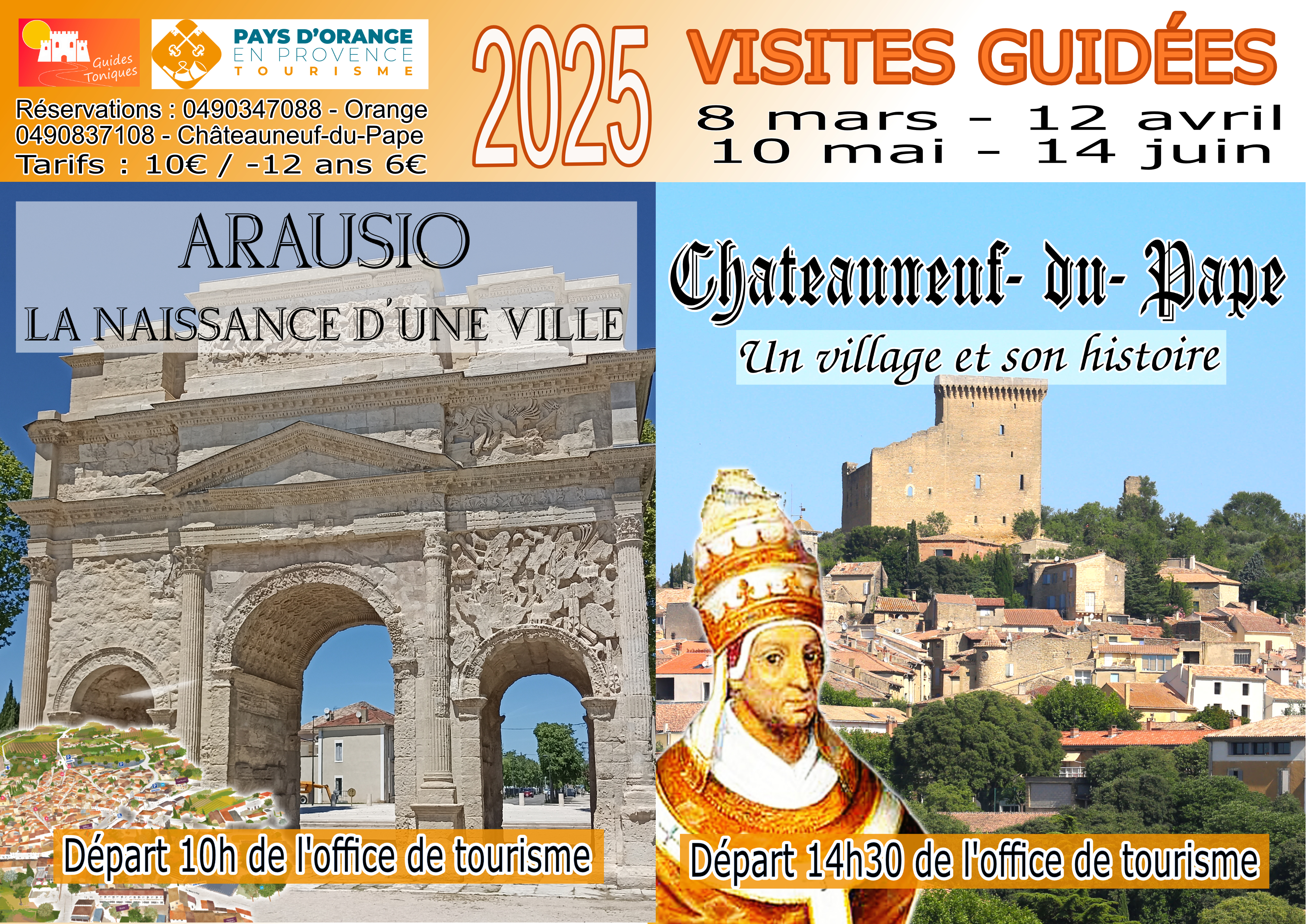 Visite guide de Chteauneuf du Pape, un village et son histoire