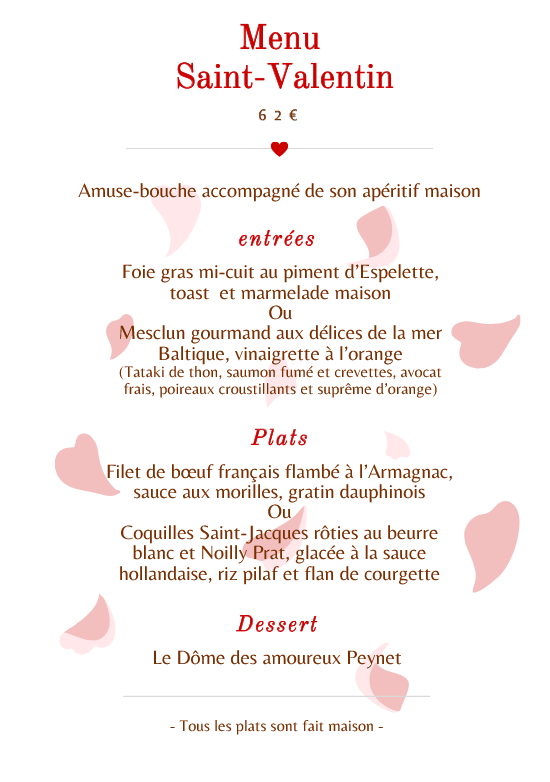 La Saint Valentin � la Cantina