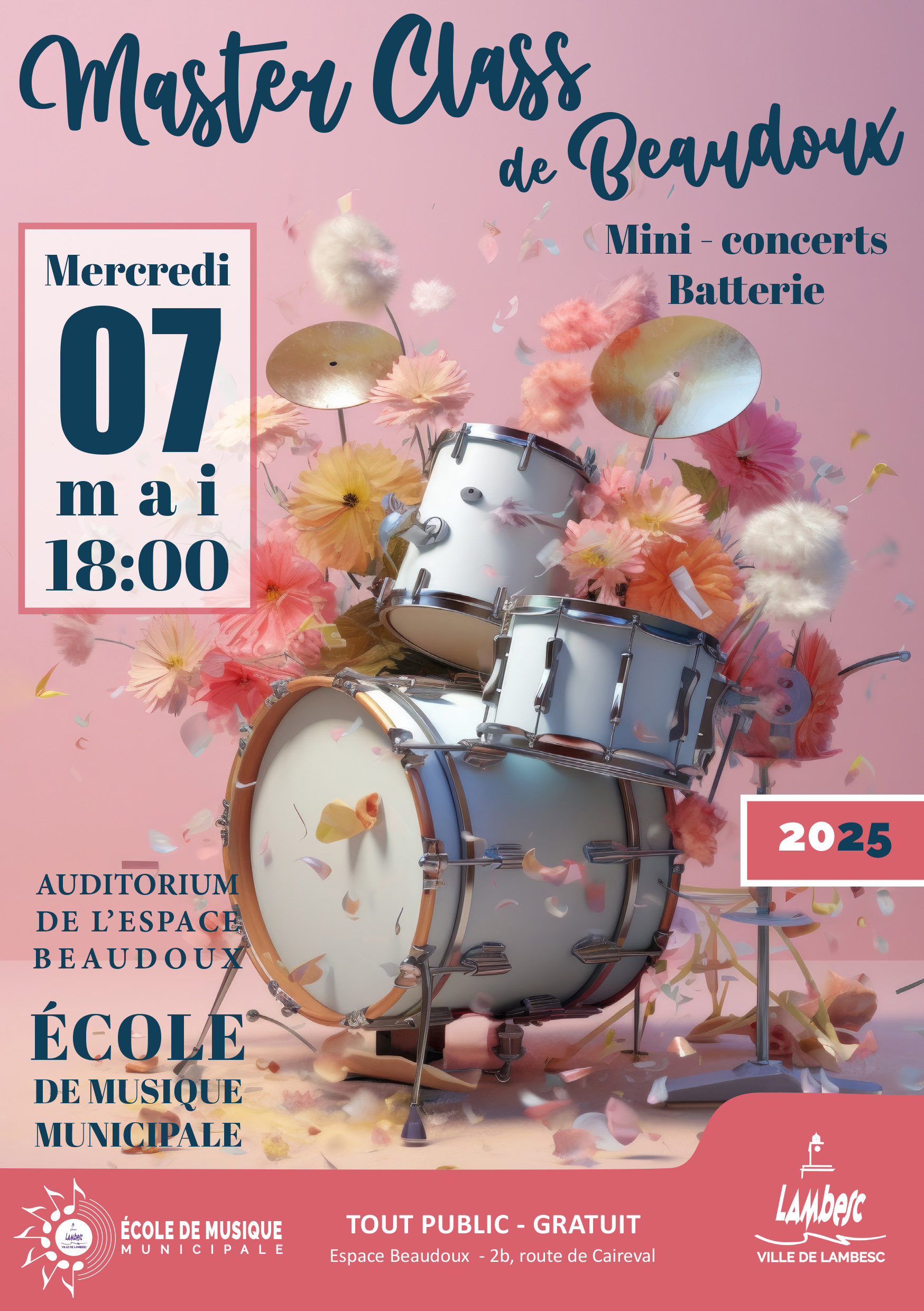 Master Class de Beaudoux et mini-concerts - Batterie