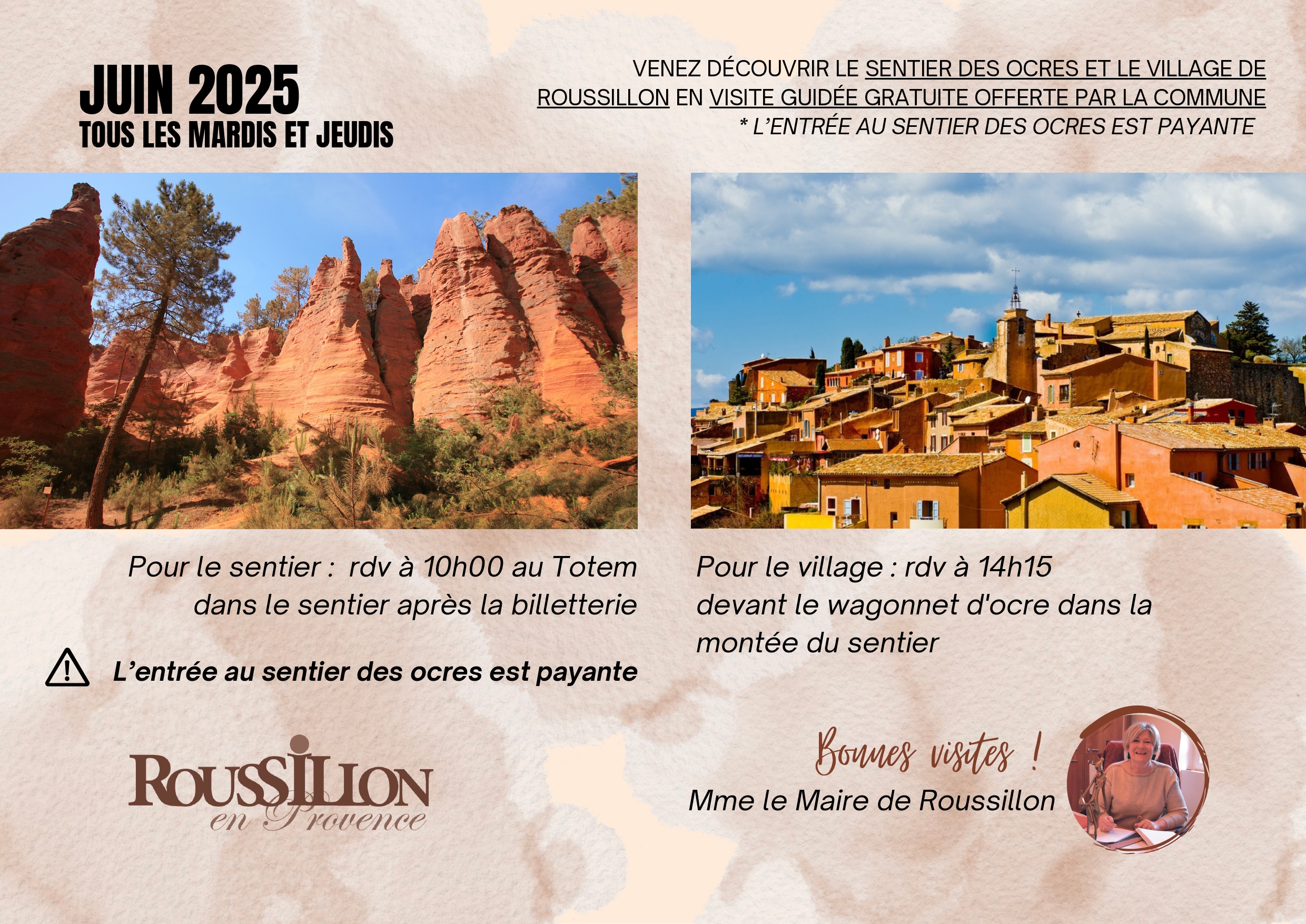 Visite guide du village de Roussillon