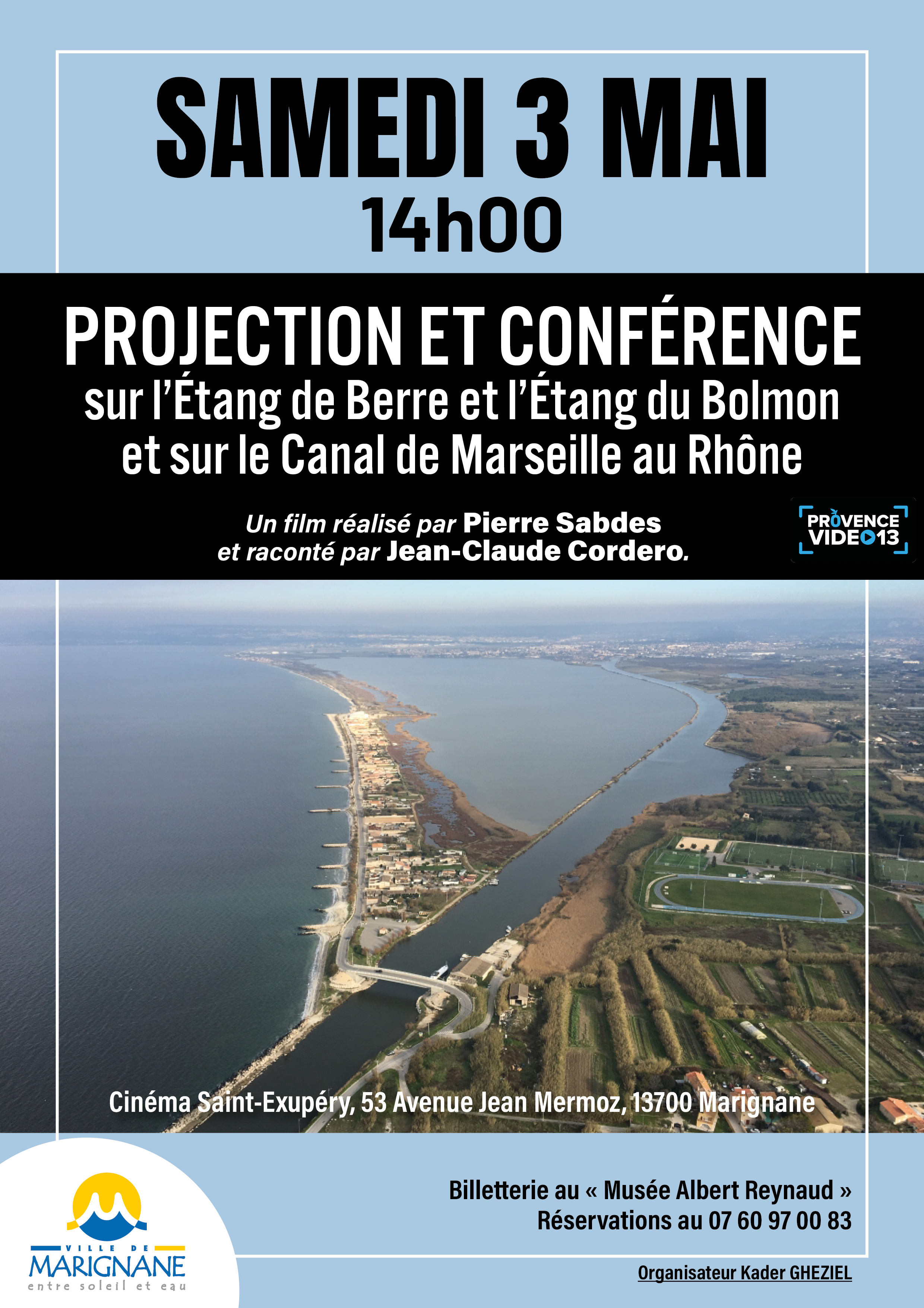 COMPLET ! Projection et confrence sur les tangs de Berre et du Bolmon et sur le canal de Marseille au Rhne