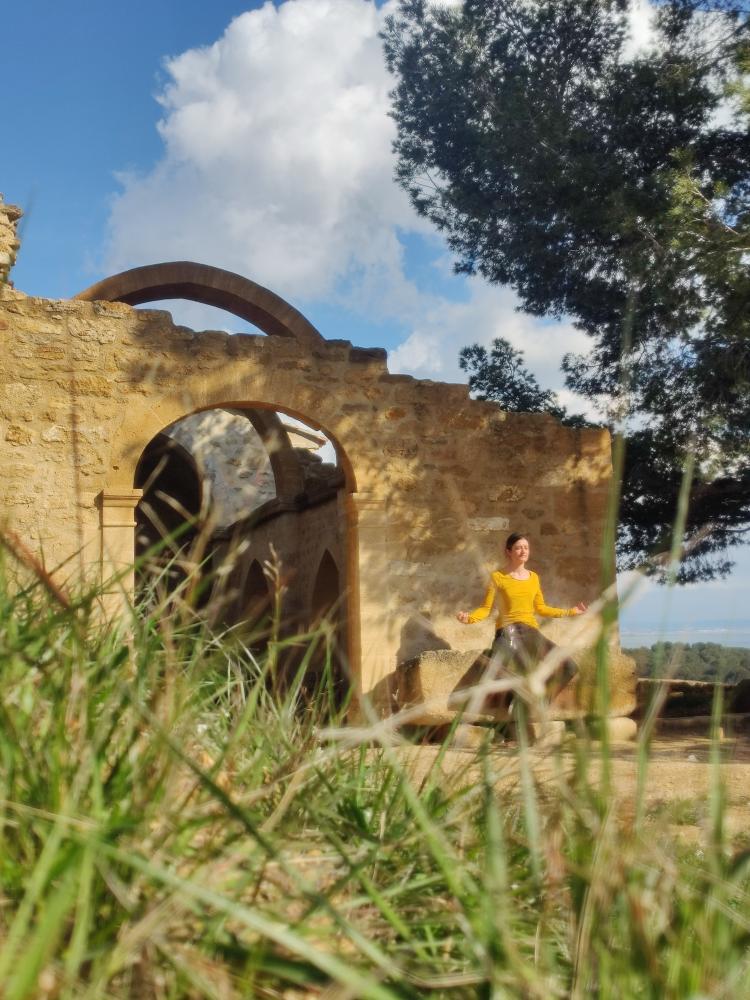 Rando yoga dans une pinde provenale
