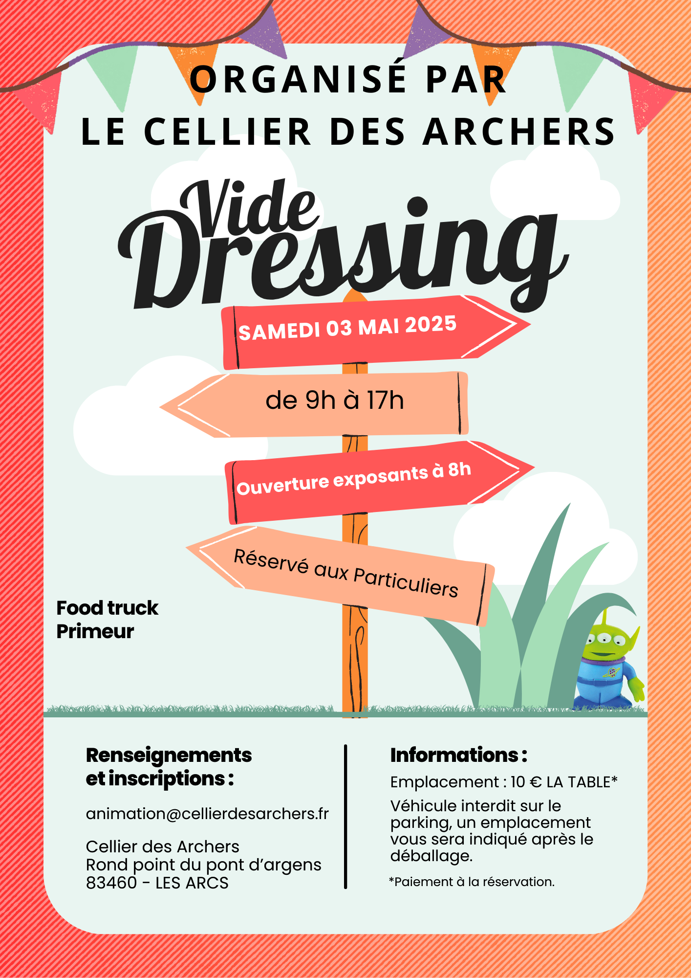 Vide dressing au Cellier des Archers