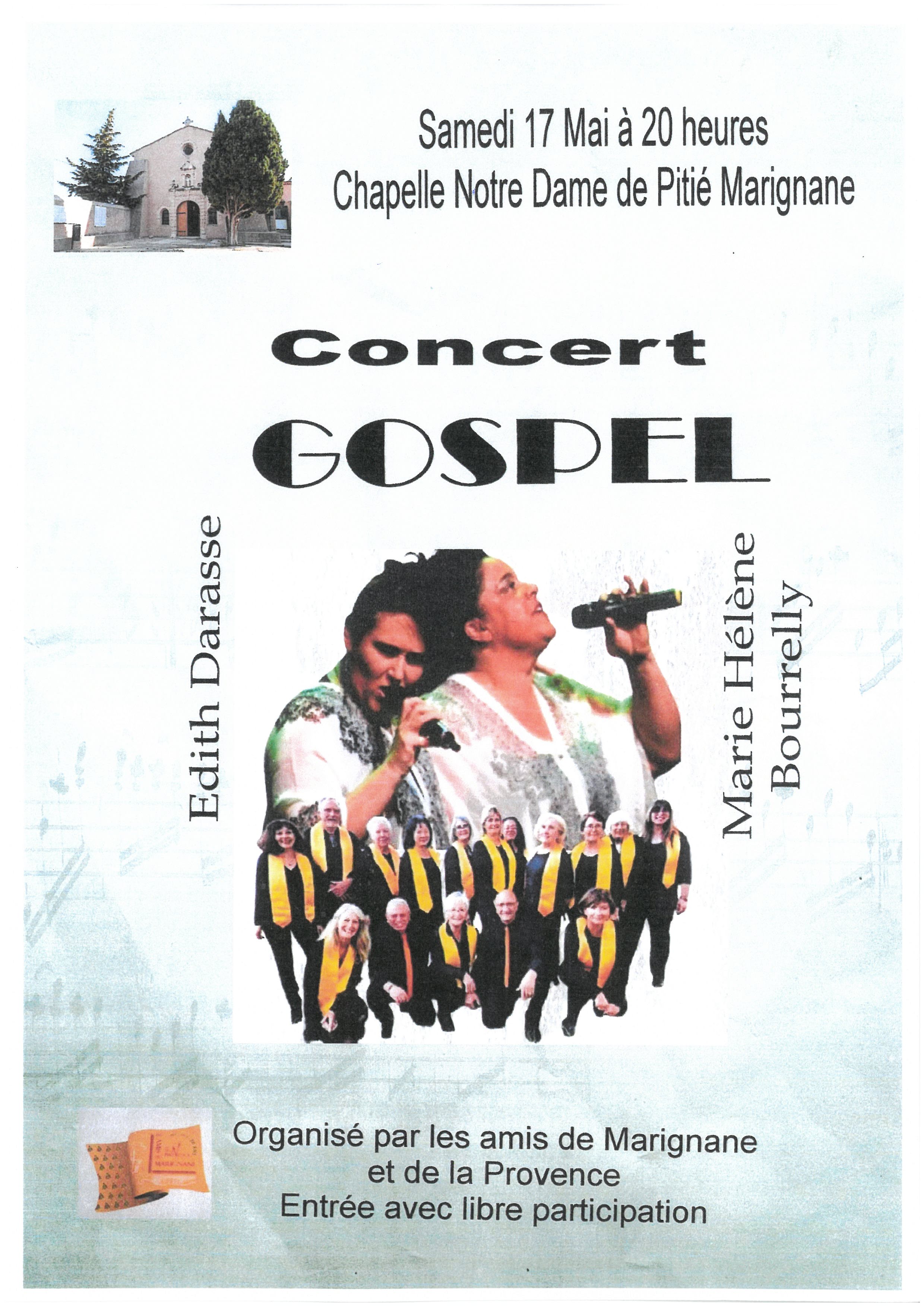 Concert gospel avec la chorale d'Edith Darasse