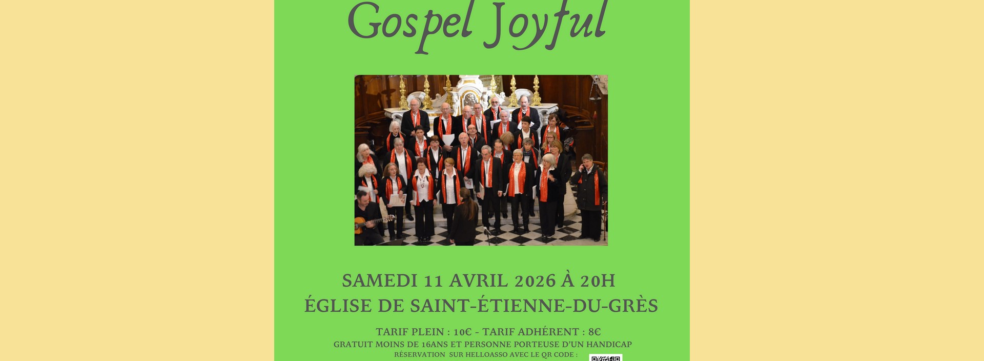 Concert de Printemps 'Gospel Joyful' � l'Eglise de St. Etienne du Gr�s