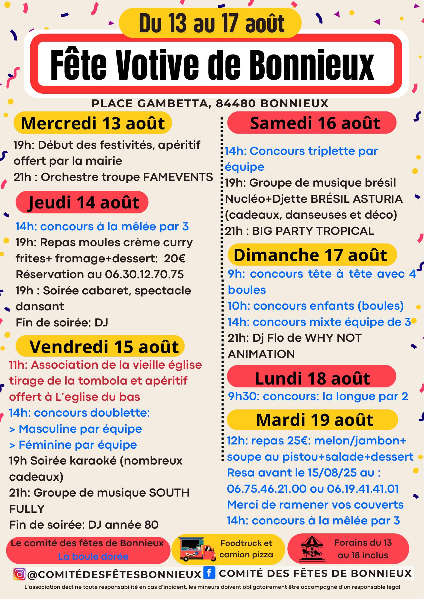 Fte votive de Bonnieux