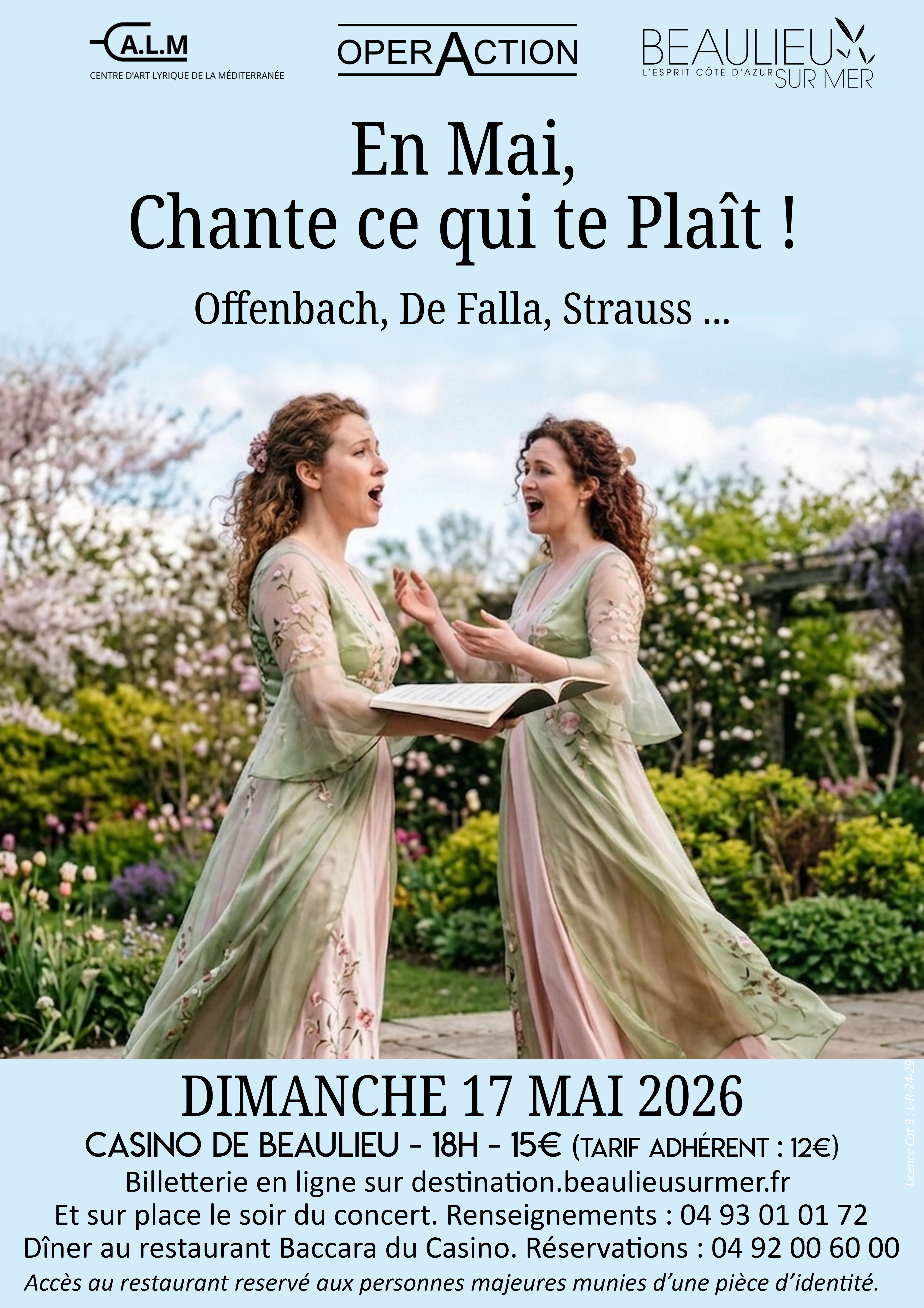Concert lyrique : en mai, chante ce qui te pla�t !