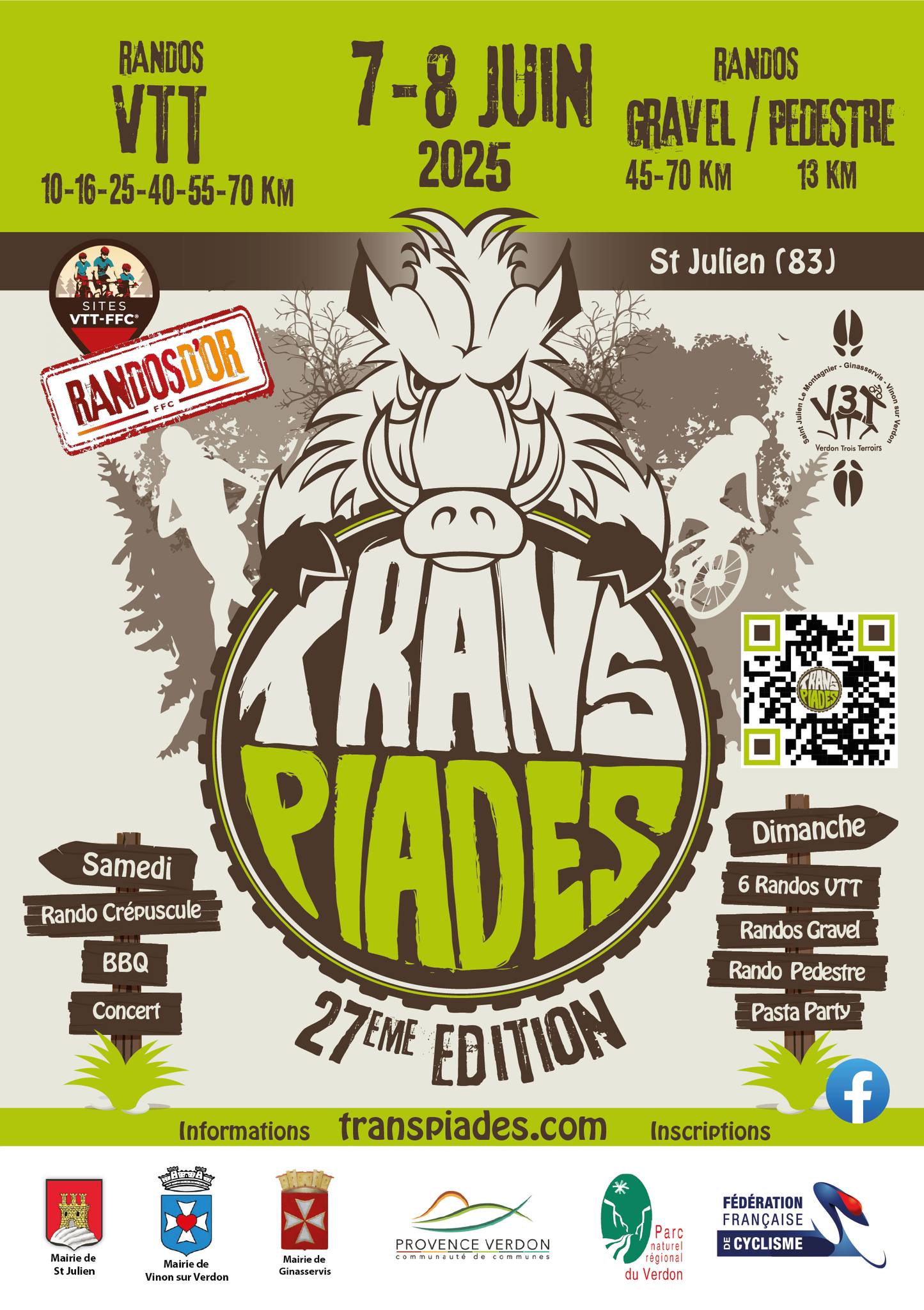 Randonne VTT : Transpiades