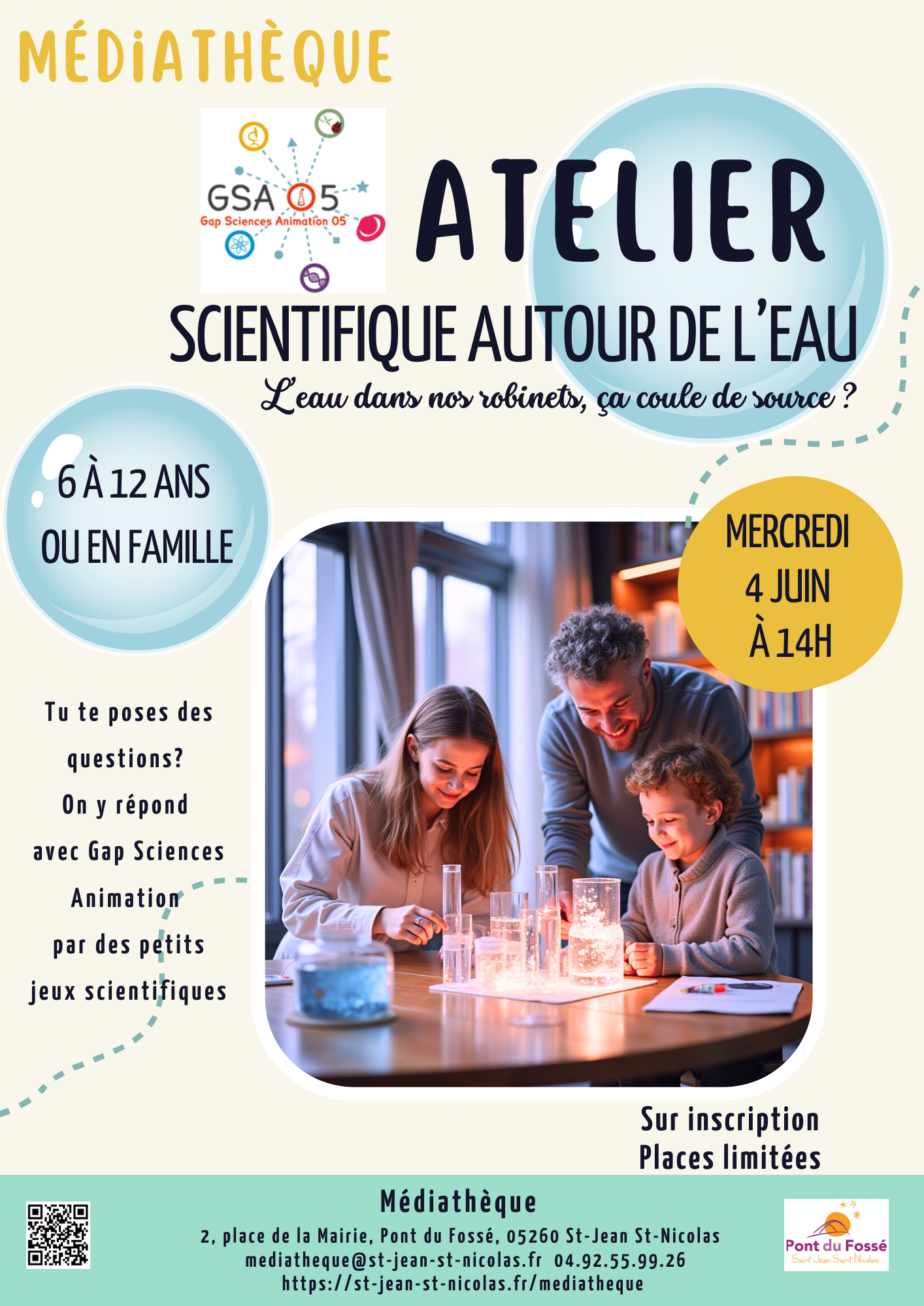 Atelier scientifique autour de l'eau