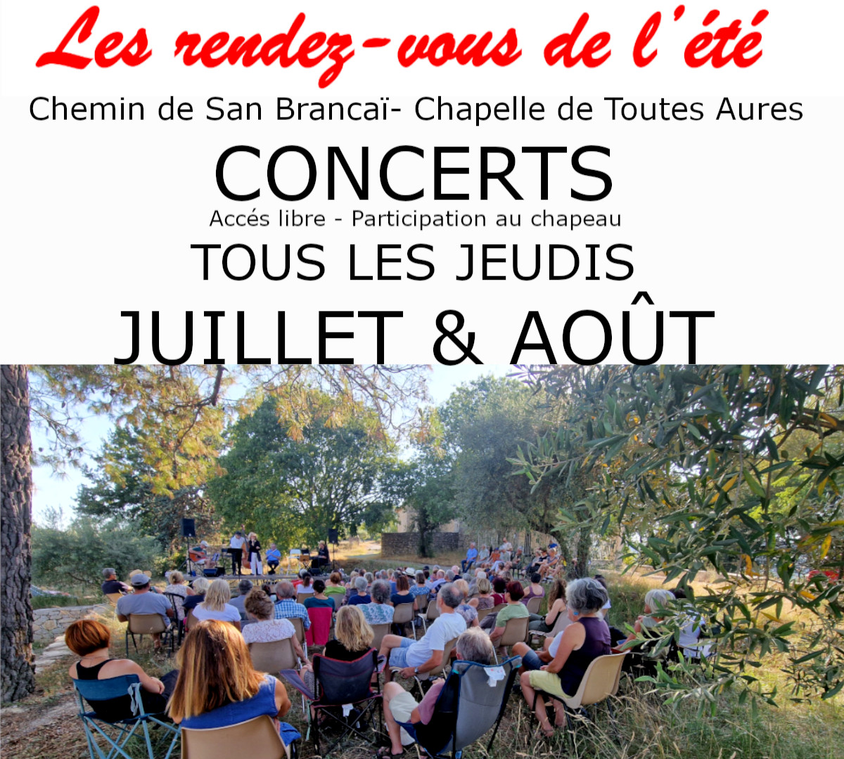 Les concerts de l't