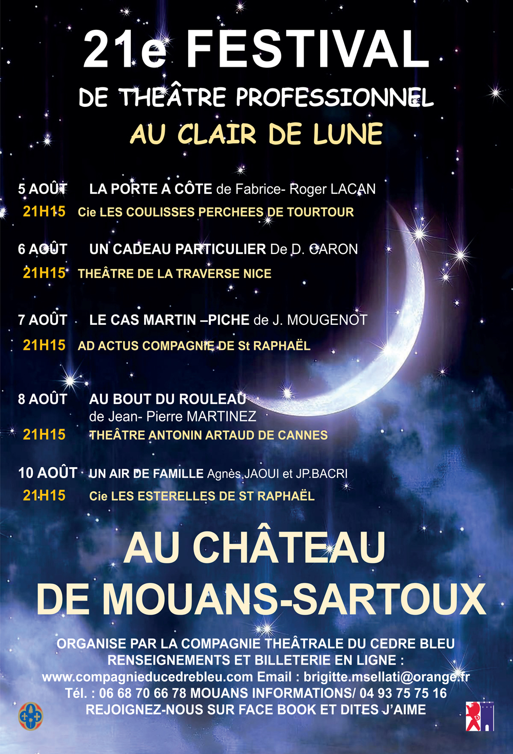 21e Festival de théâtre professionnel 