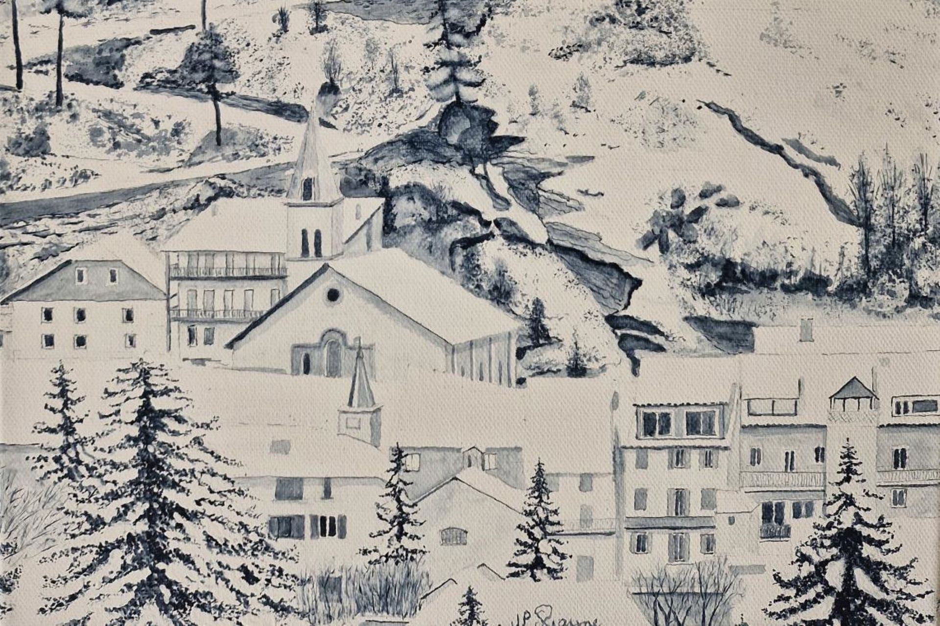 Exposition l'Ubaye en bleu - Jean-Pierre Rayne