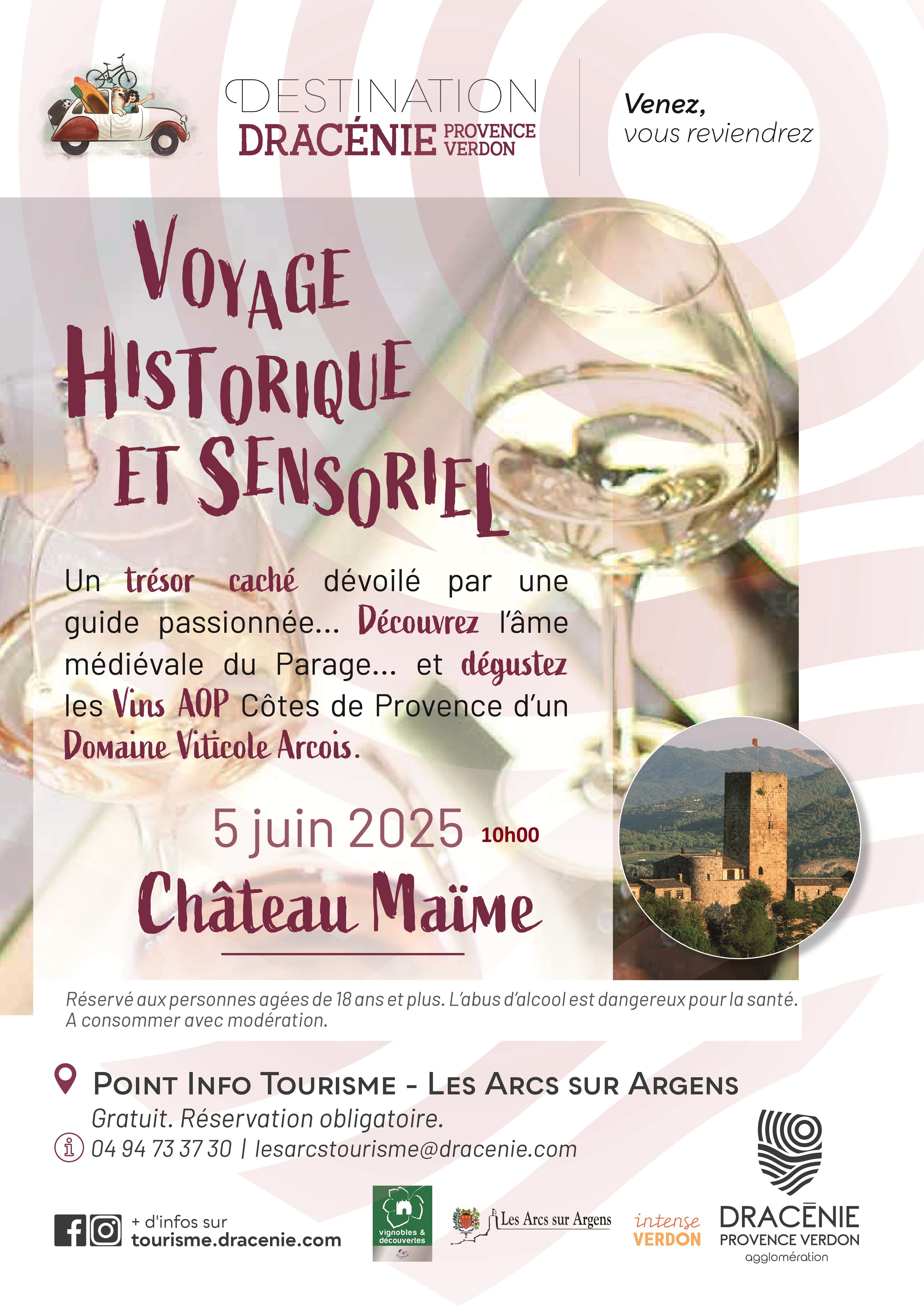 Voyage historique et sensoriel. Chateau Mame