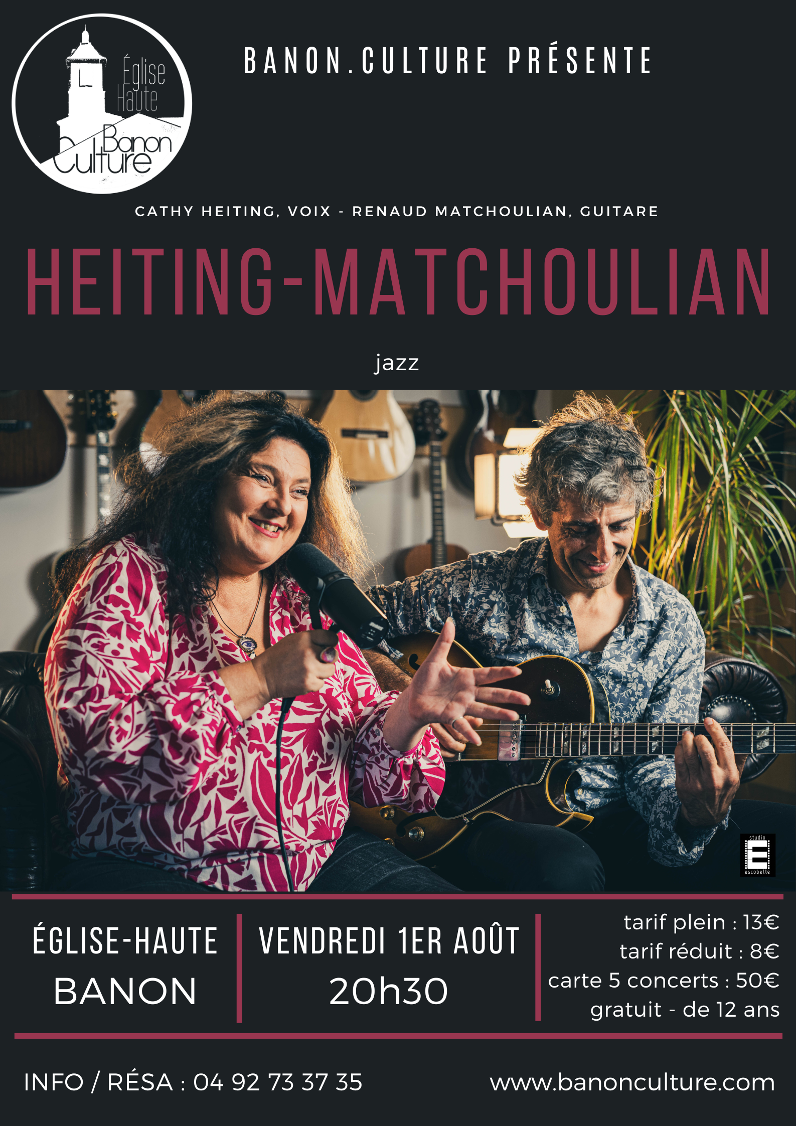 Concert Duo Cathy Heiting & Renaud Matchoulian
