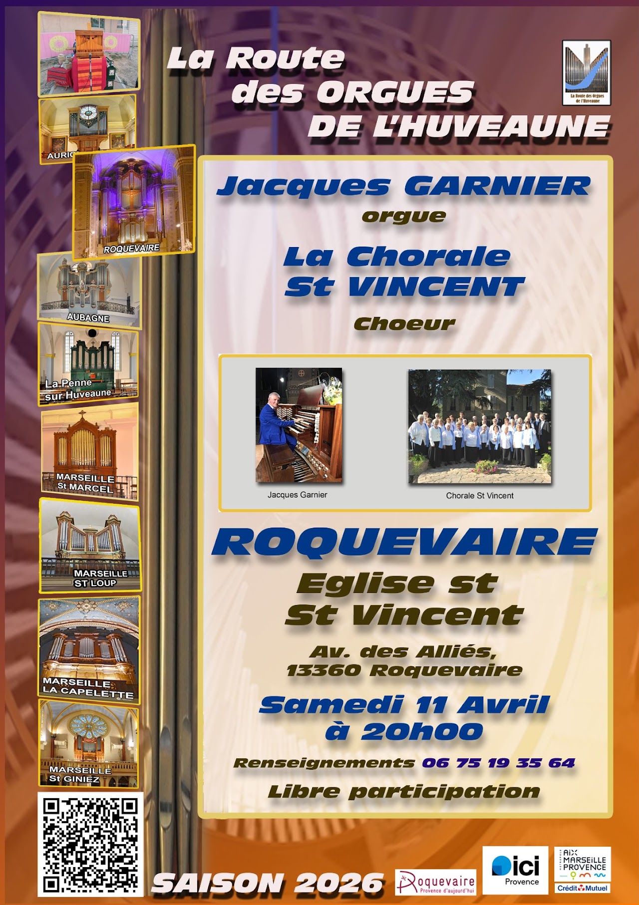 La Route des Orgues de l'Huveaune � Roquevaire