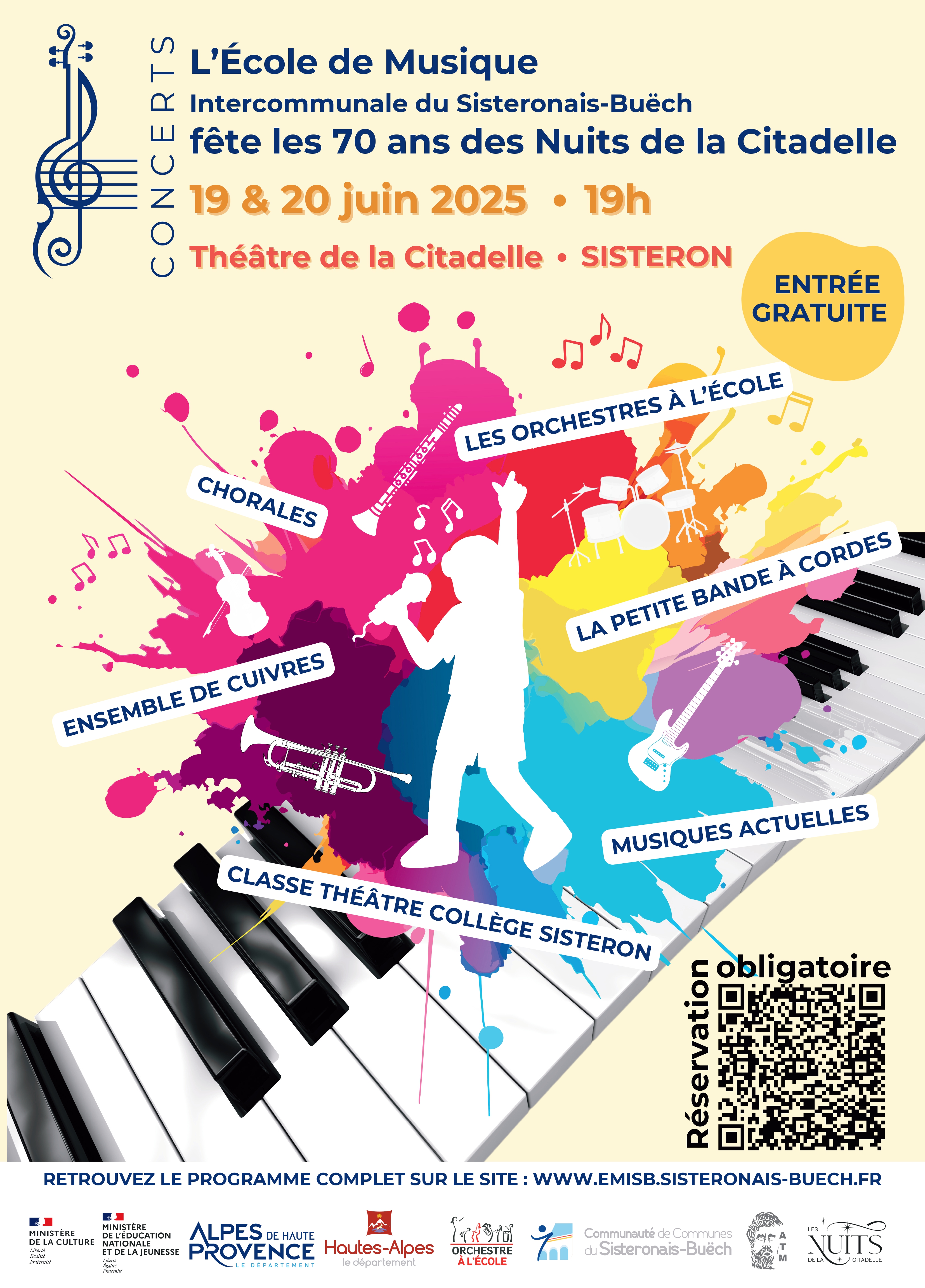 70 ans des Nuits de la Citadelle :  Rencontres des Orchestres Acoustiques du Sisteronais Buech