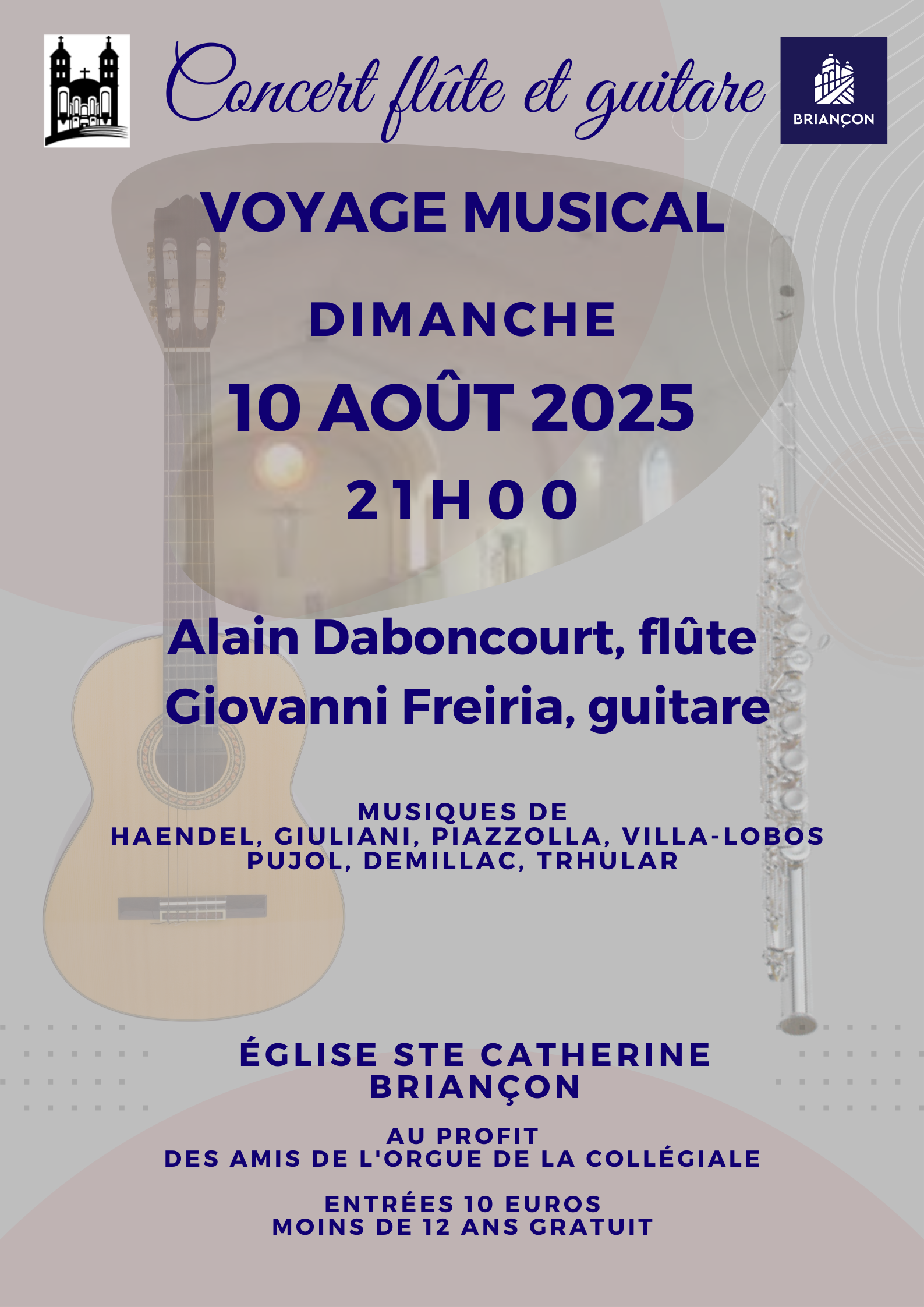 Concert flte et guitare - Voyage musical