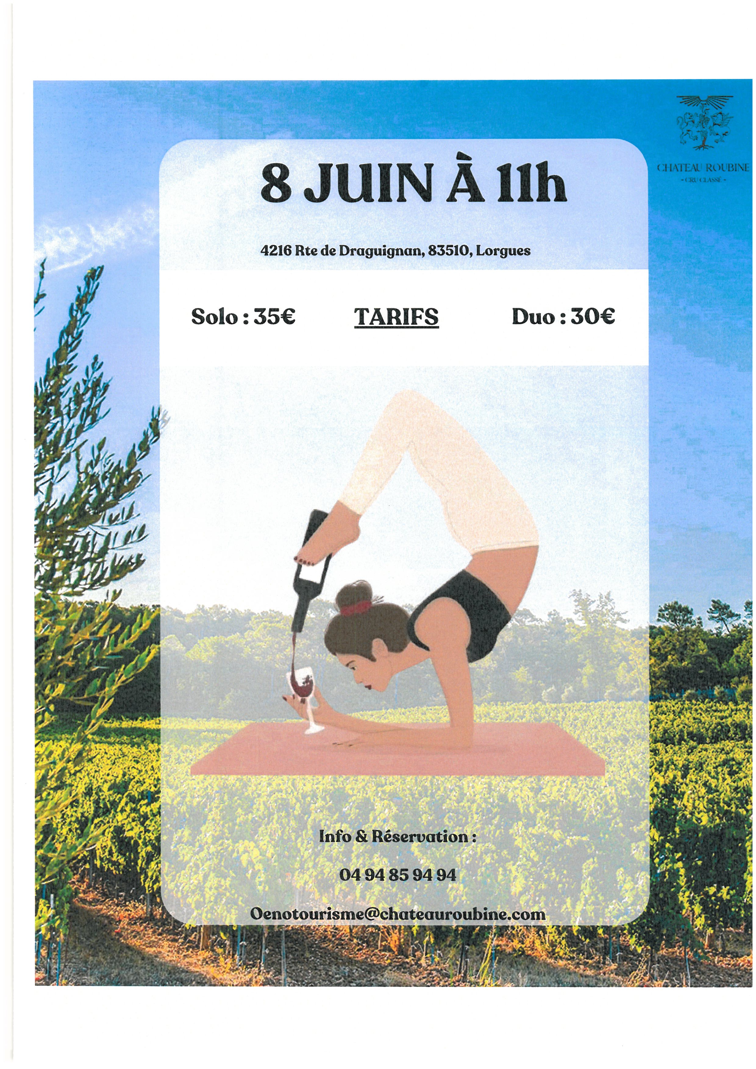 Yoga dans les Vignes - Chteau Roubine