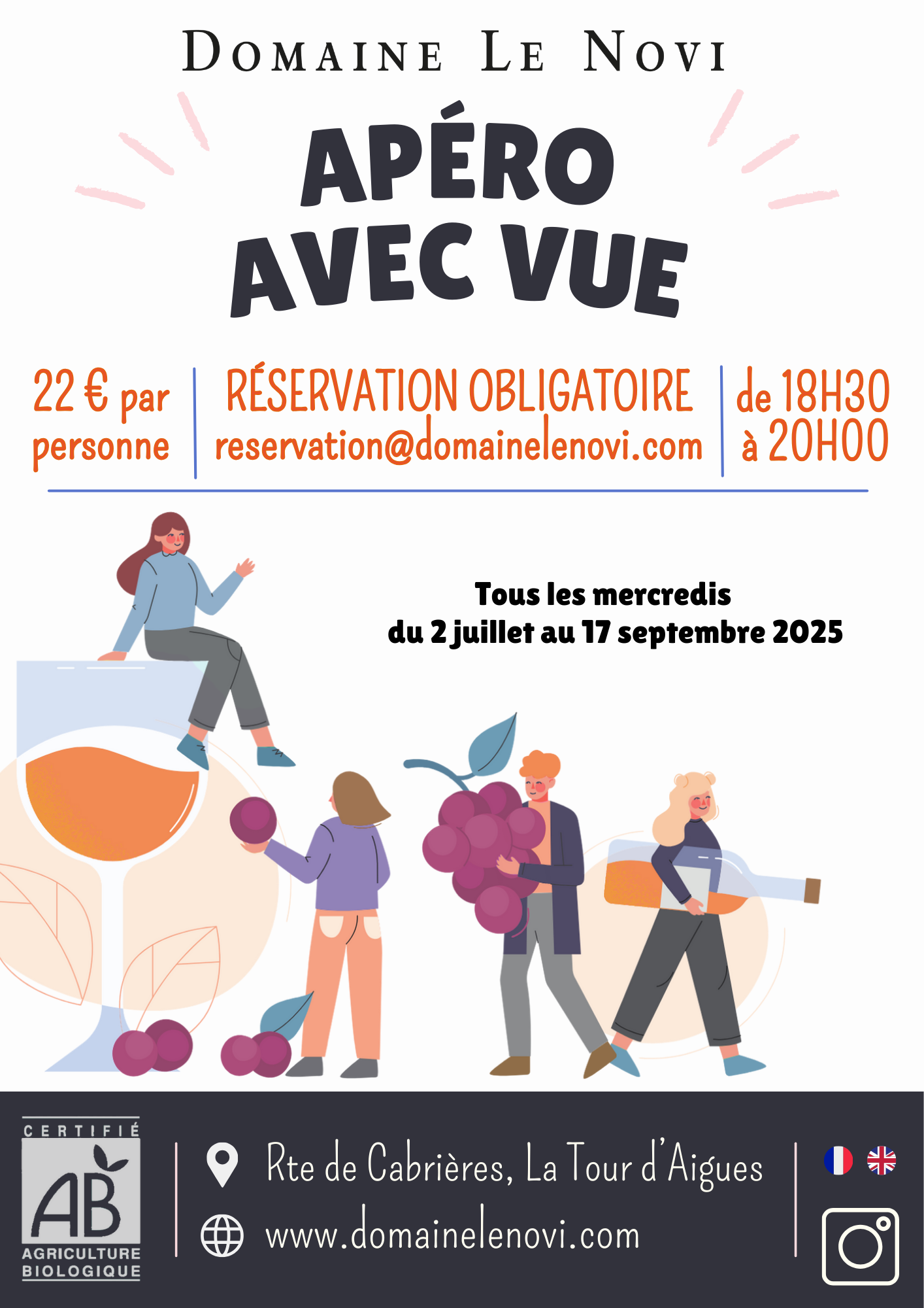 Apro avec vue au Novi  La Tour d'Aigues