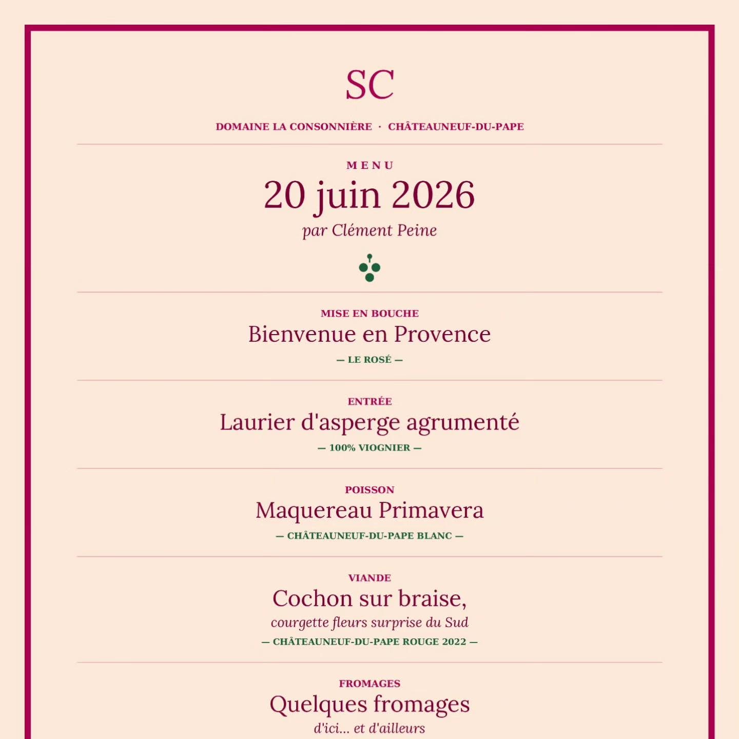 D�jeuner gastronomique - Entre Vignes et Braises au Domaine la Consonni�re