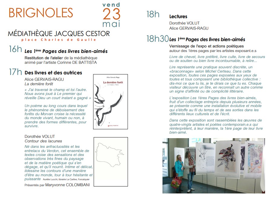 Vernissage, rencontres, lectures | Festival les Eauditives