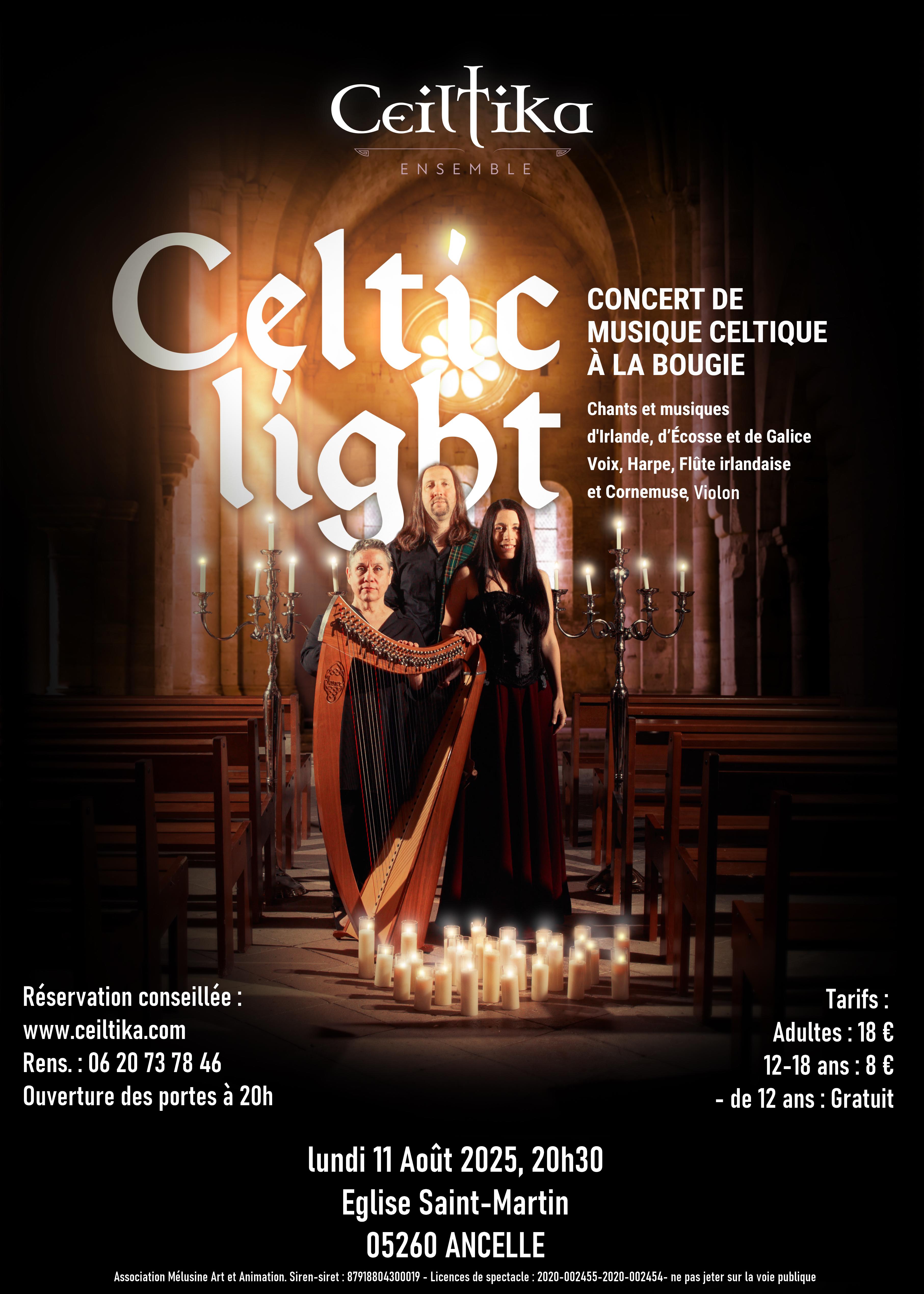 Concert Celtic Ligth - Concert de musique celtique clair  la bougie