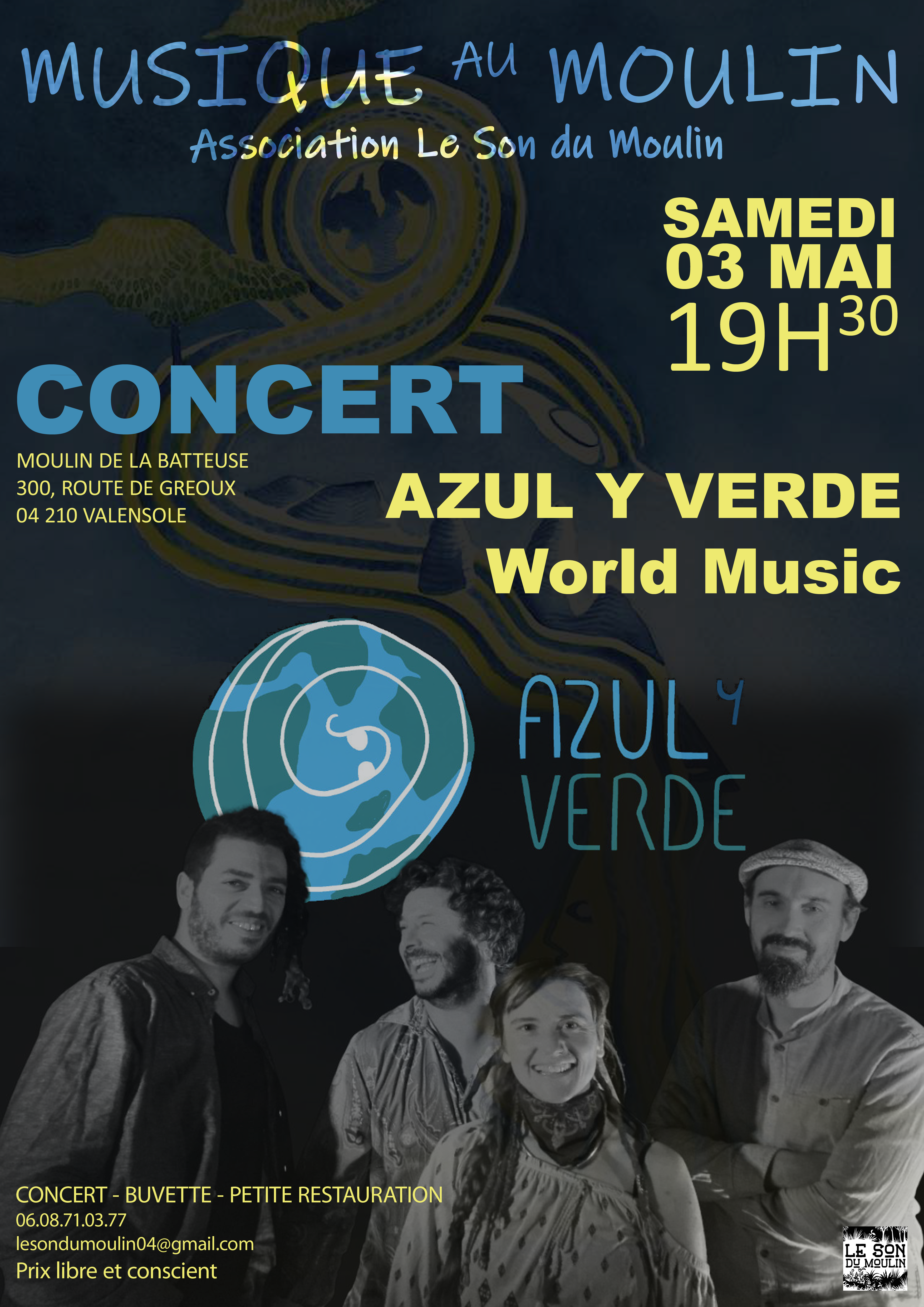 Musique au Moulin - concert - Azul Y Verde