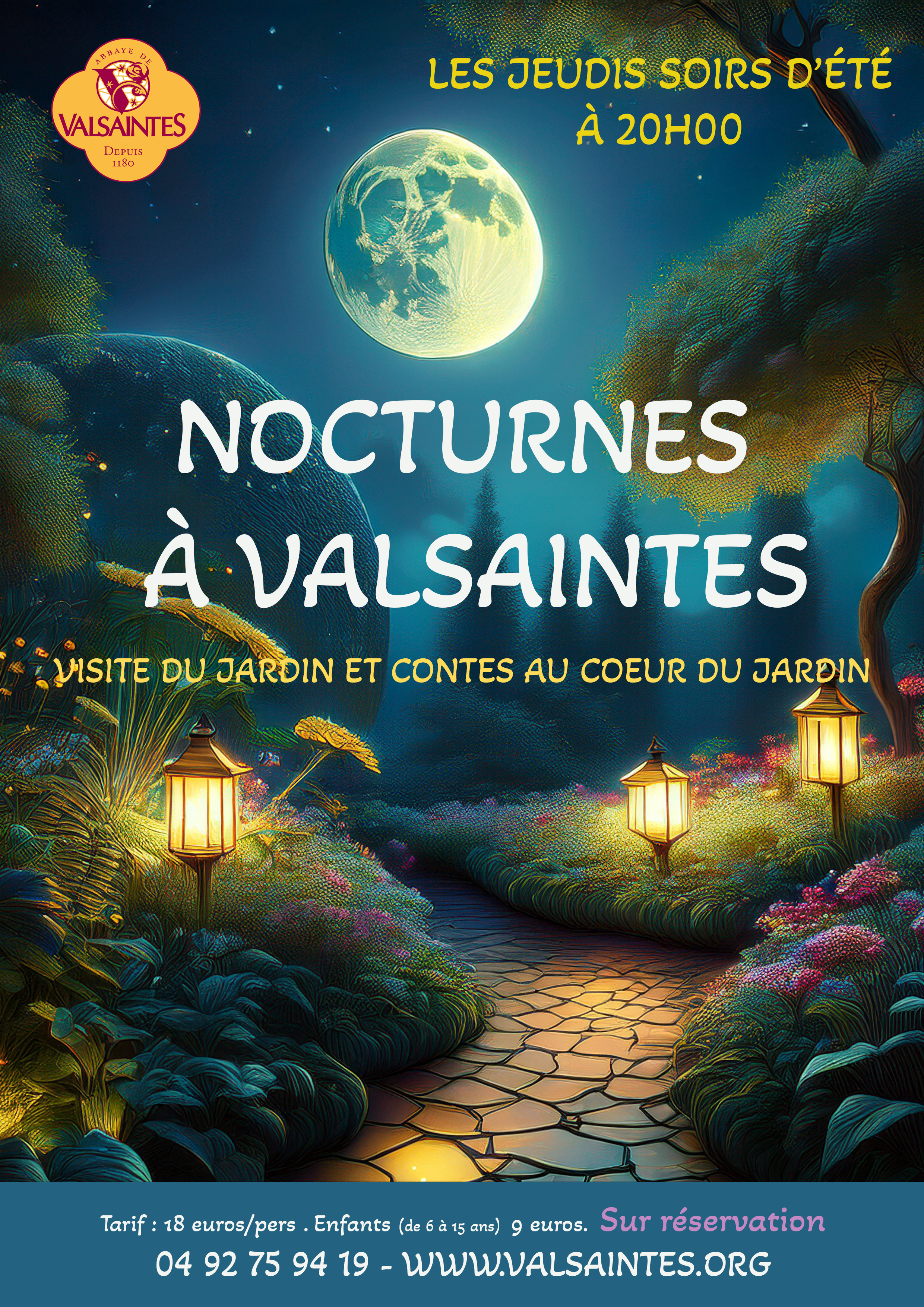 Nocturne  Valsaintes : visite et contes