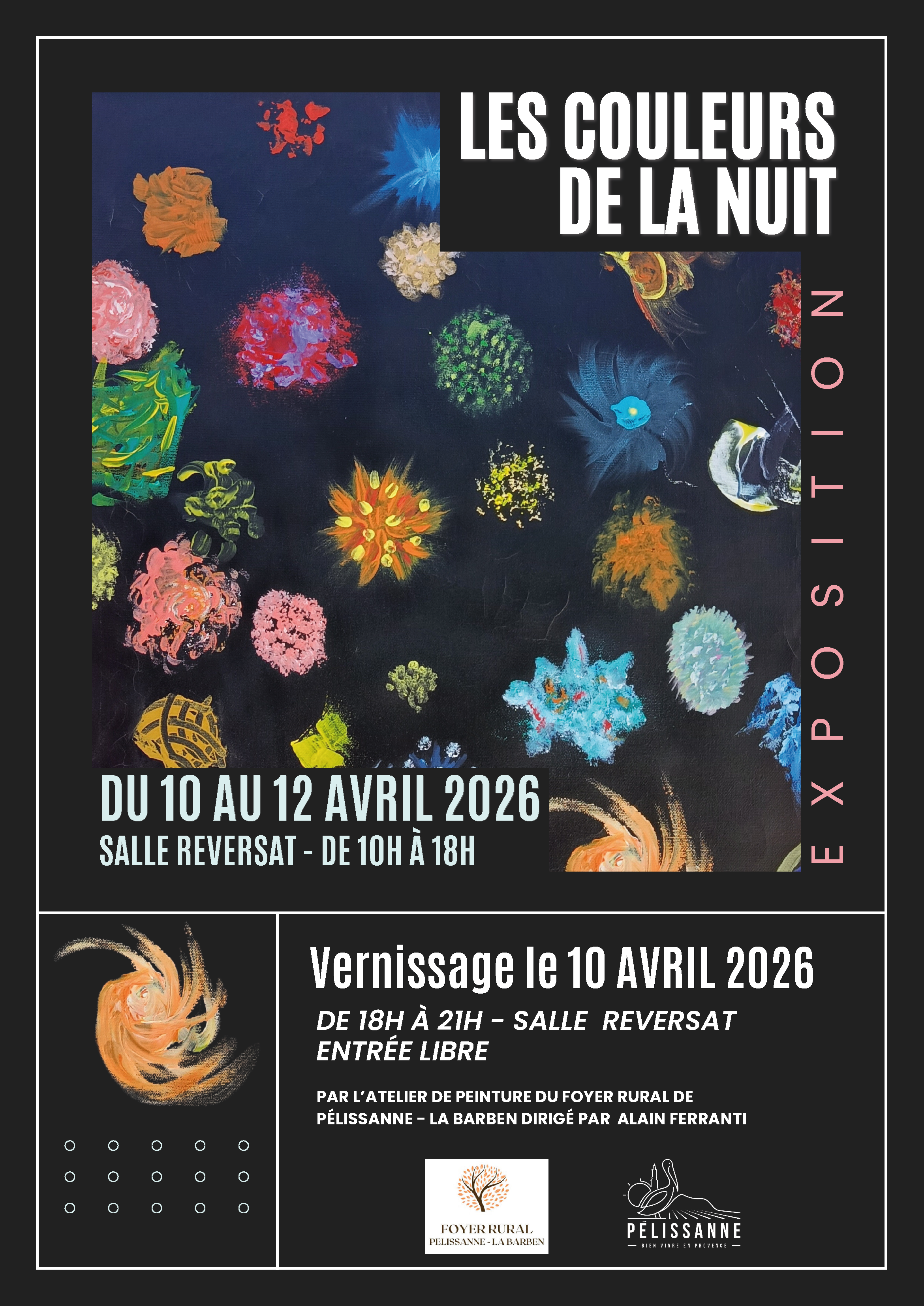 Exposition de l'atelier de peinture du Foyer Rural