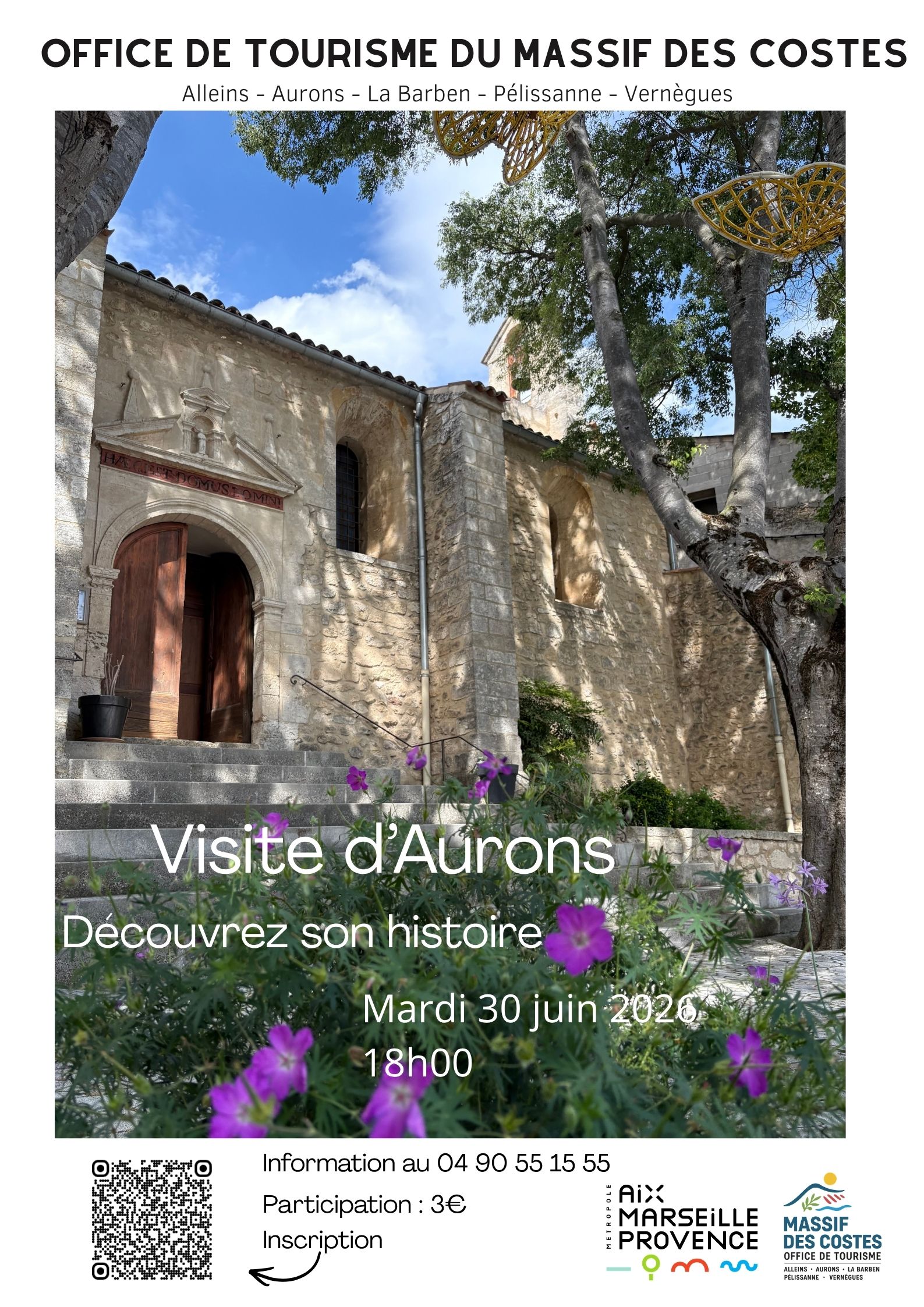 Visite du village d'Aurons