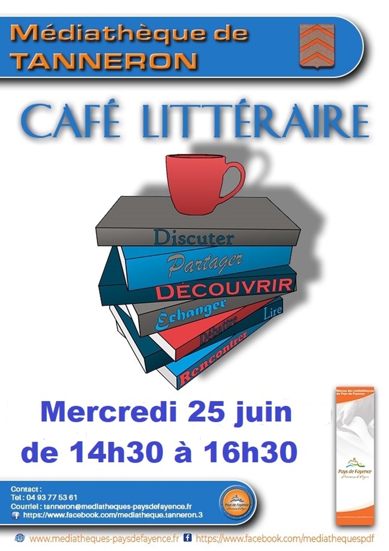 Caf littraire  la mdiathque