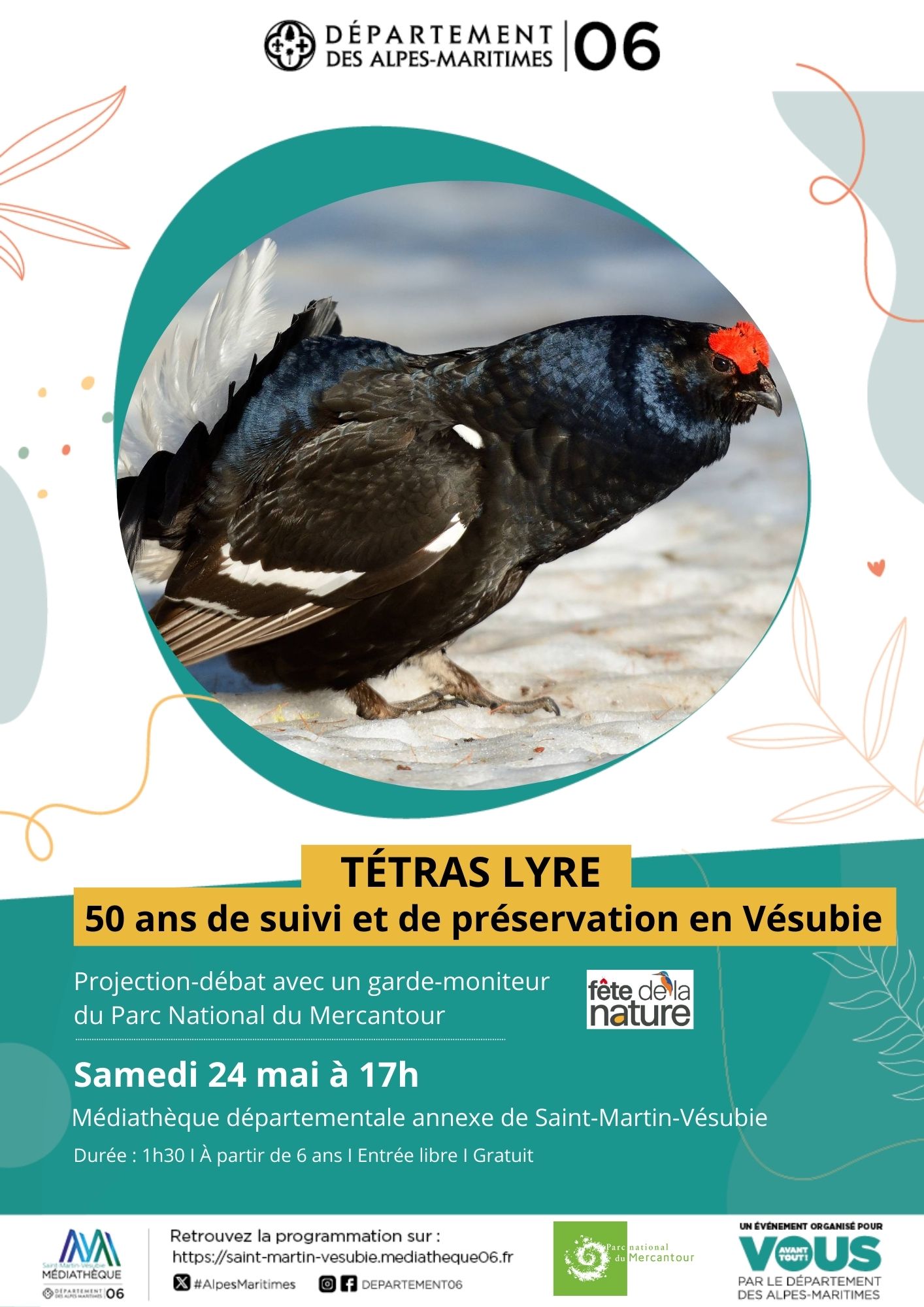 Projection-dbat avec un garde-moniteur du Parc National du Mercantour