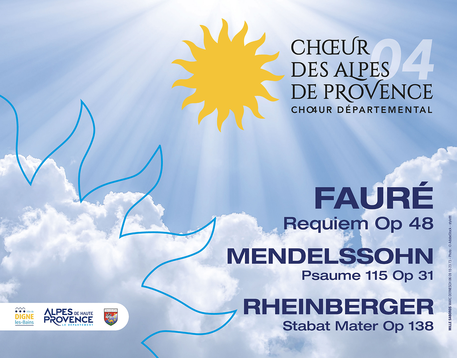 Concert - Chur Dpartemental des Alpes de Haute Provence et l'orchestre Opus