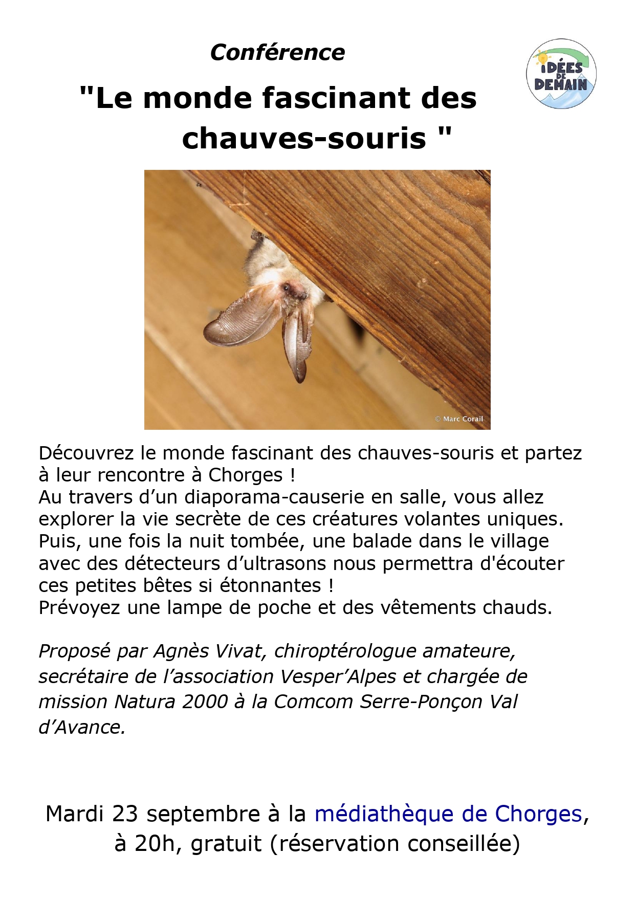 Confrence sur les chauves-souris