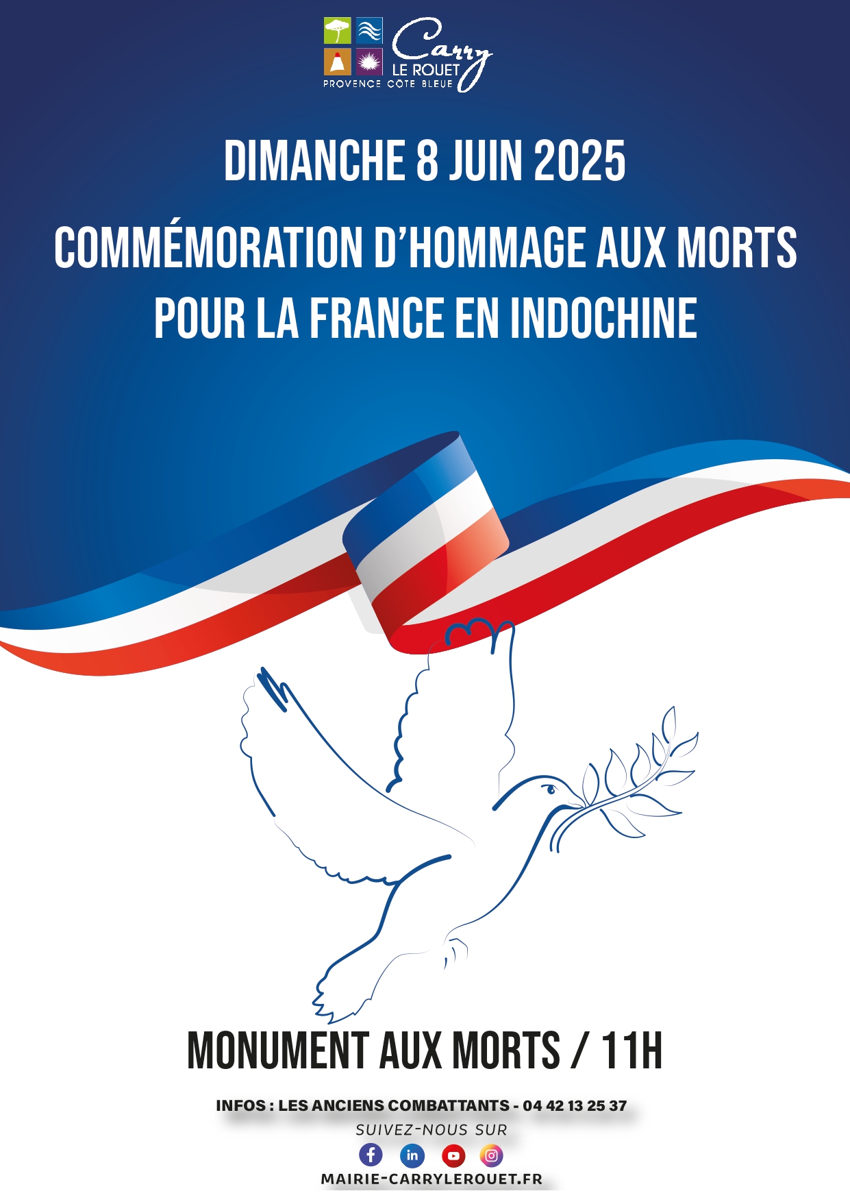 Crmonie d'hommage aux morts pour la France en Indochine