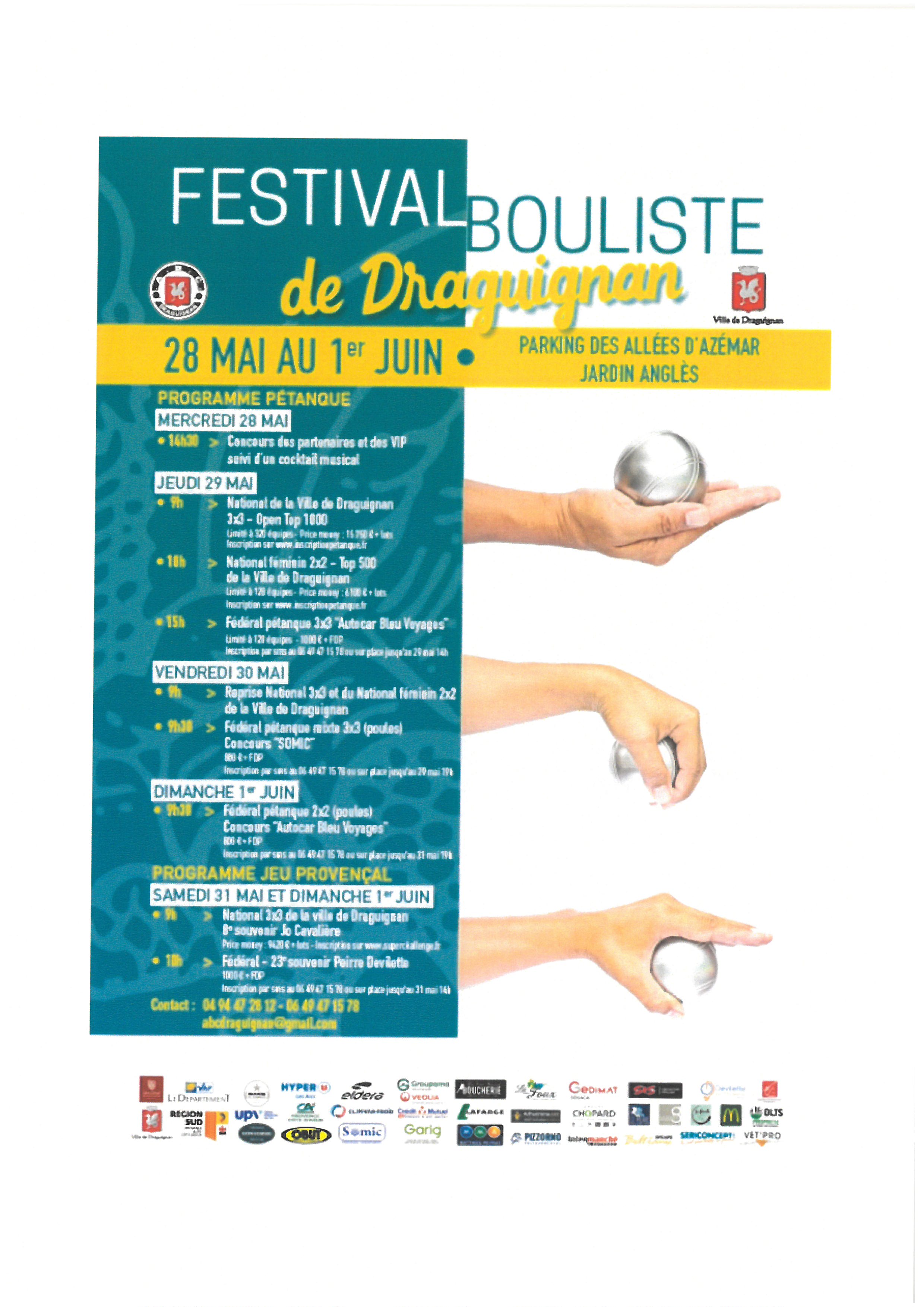 Festival bouliste de Draguignan